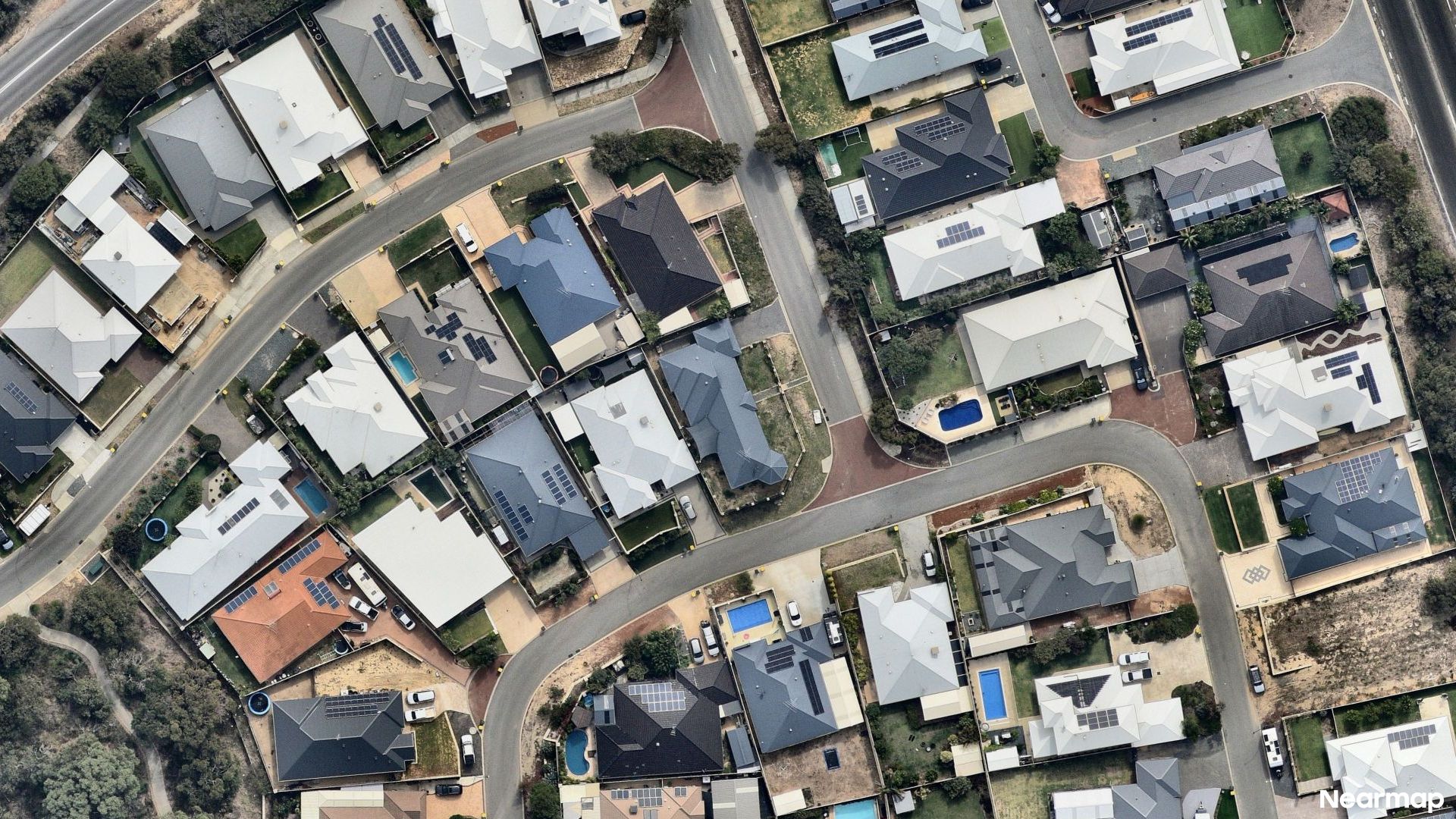 Vertical aerial view