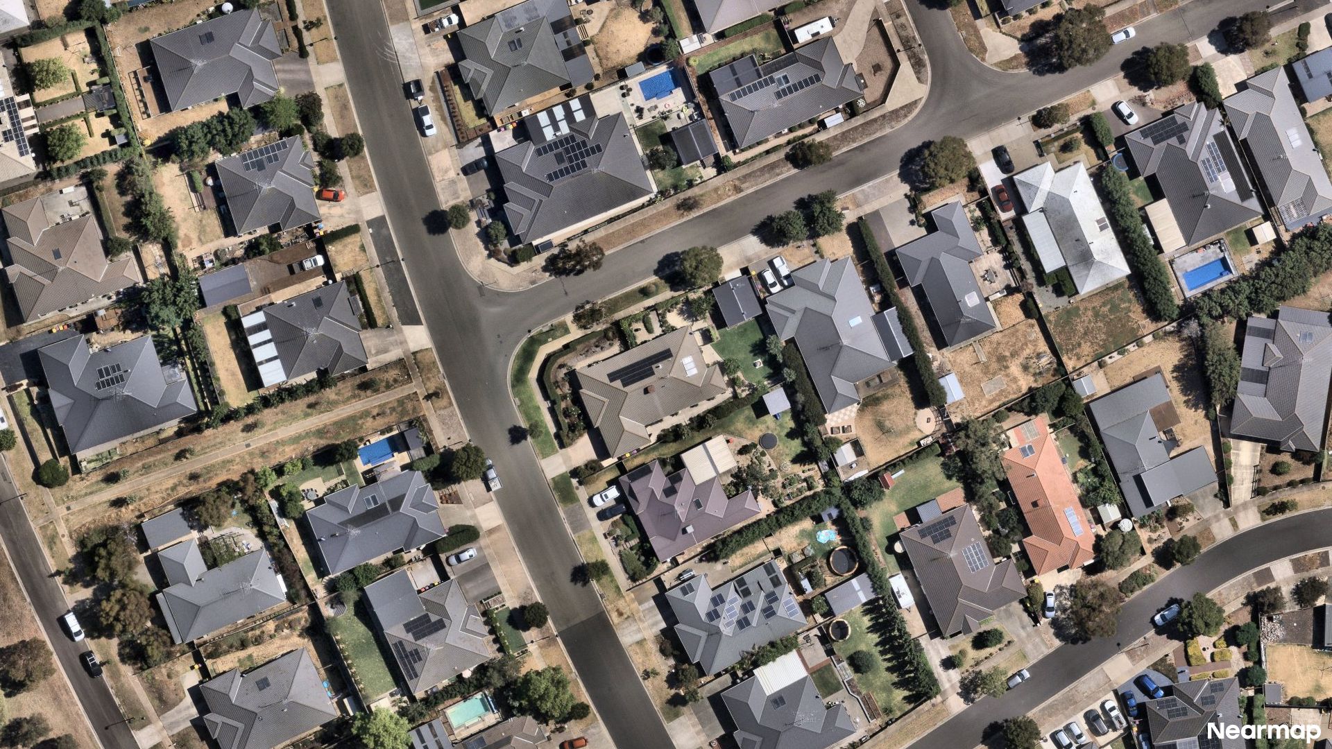 Vertical aerial view