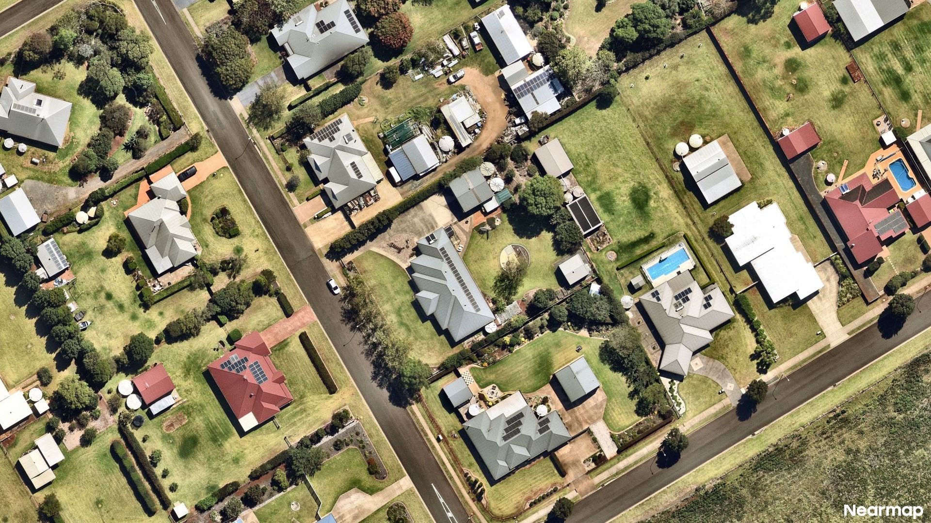 Vertical aerial view