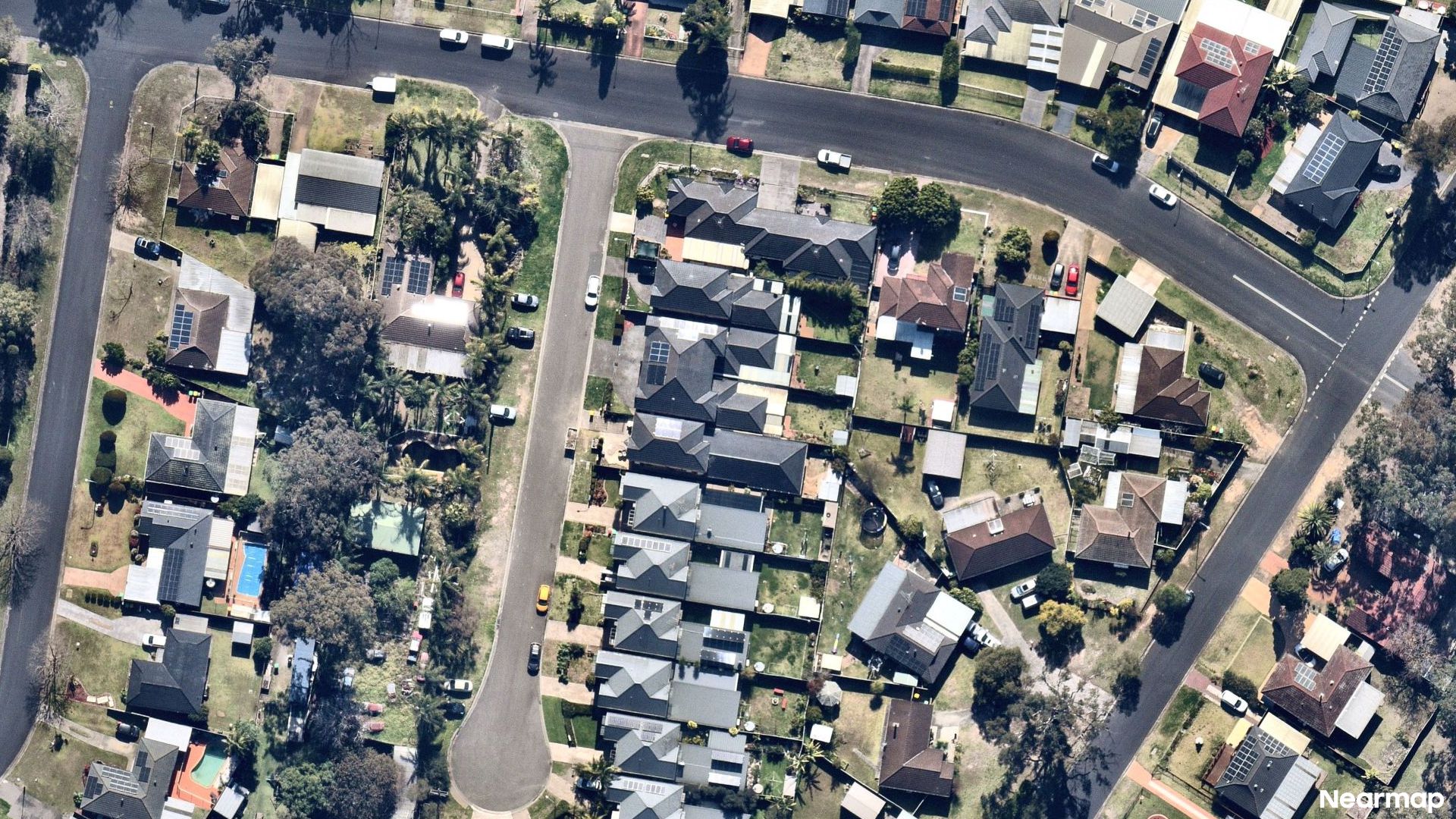 Vertical aerial view