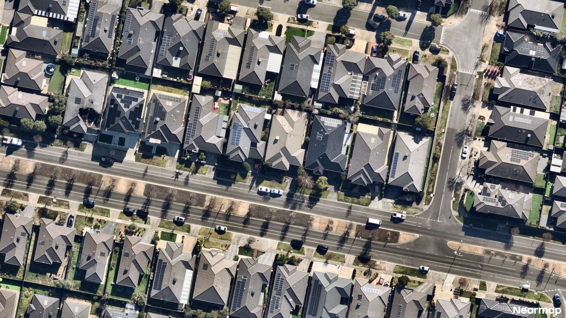 Vertical aerial view