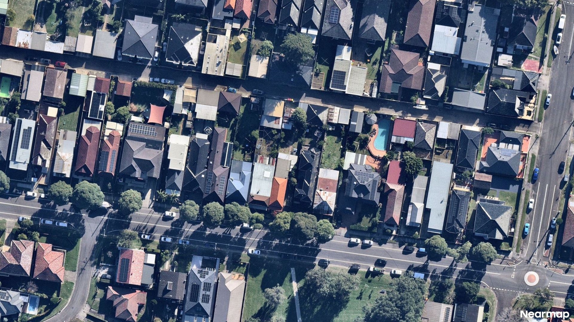 Vertical aerial view