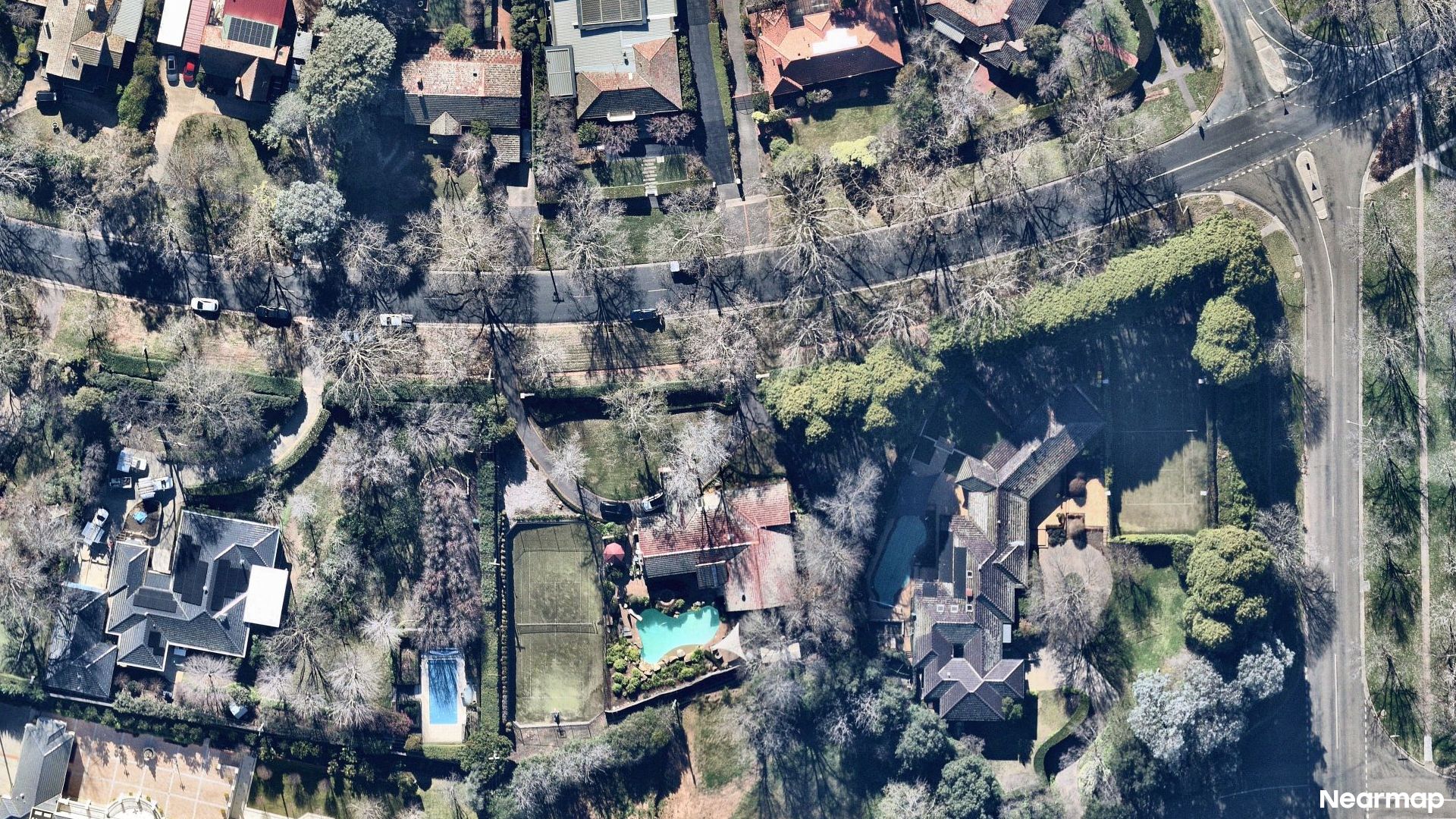 Vertical aerial view