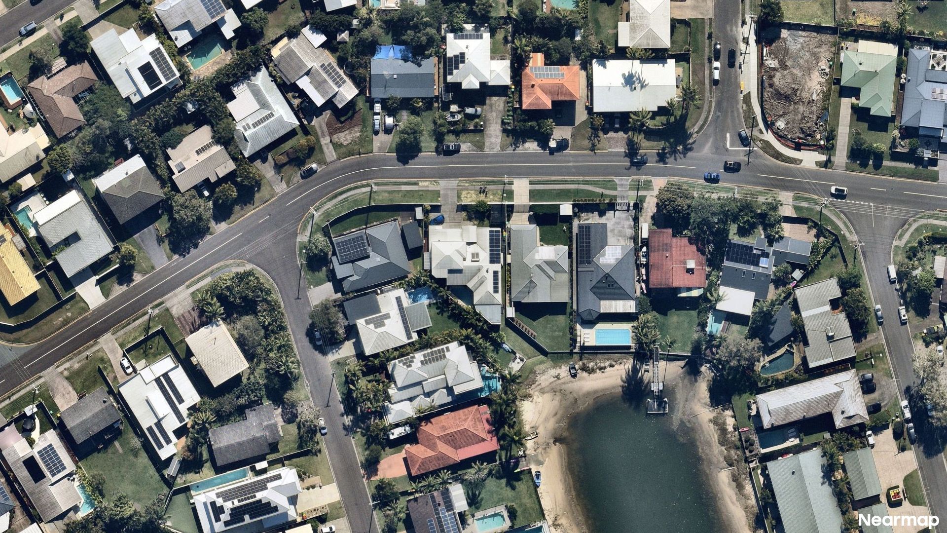 Vertical aerial view
