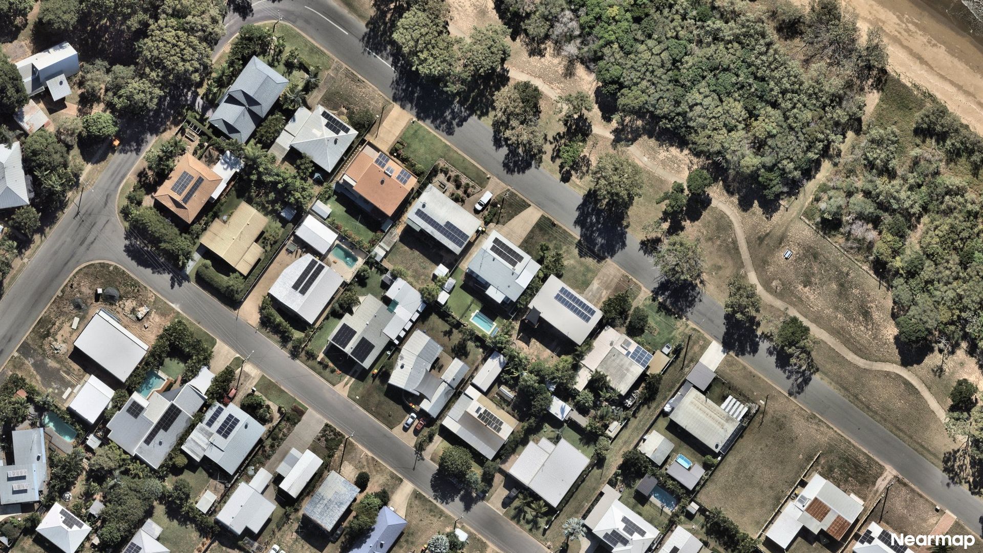 Vertical aerial view