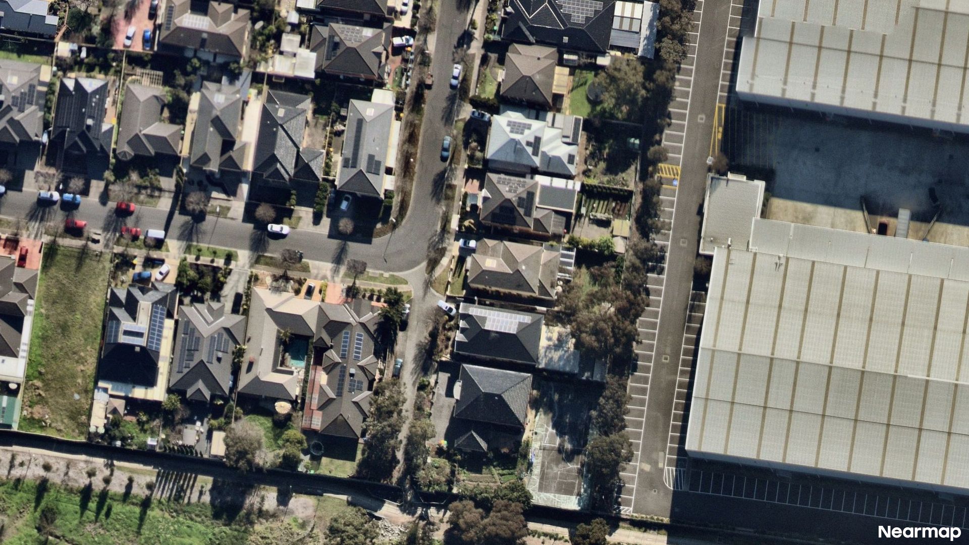Vertical aerial view