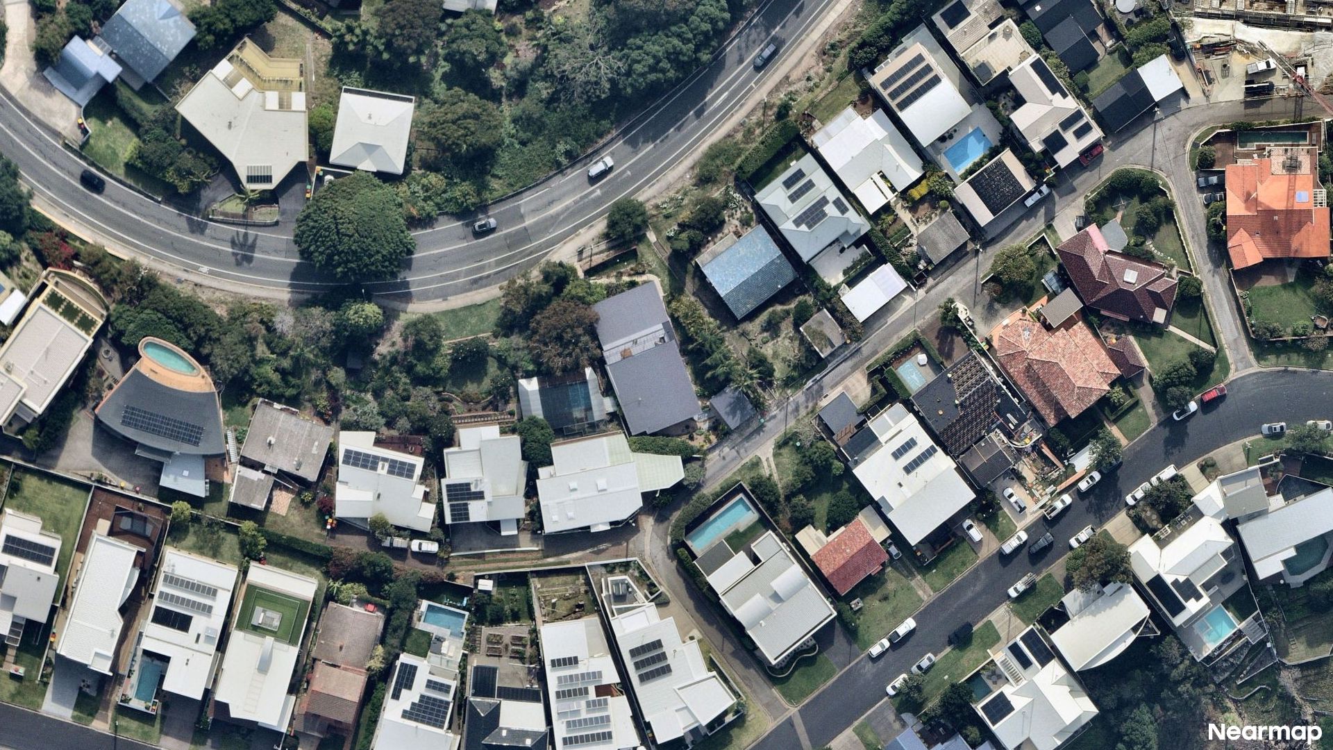 Vertical aerial view