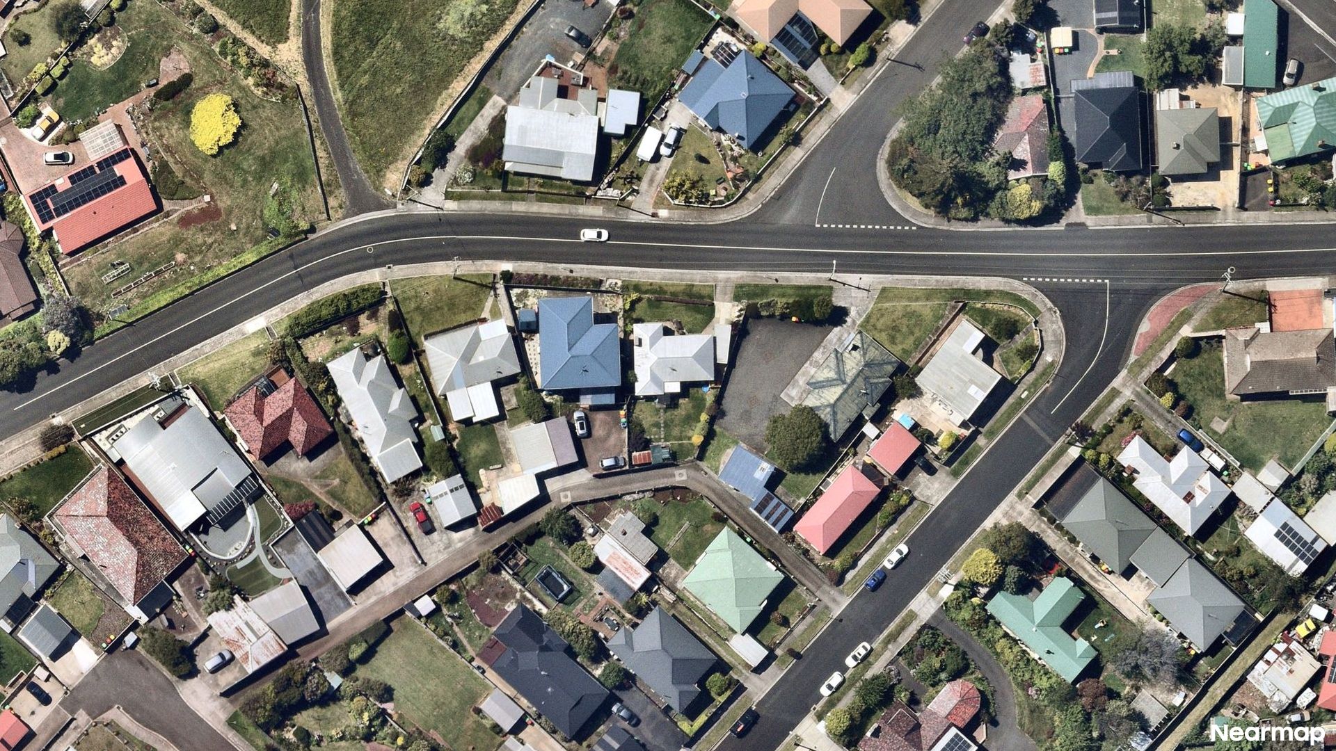 Vertical aerial view