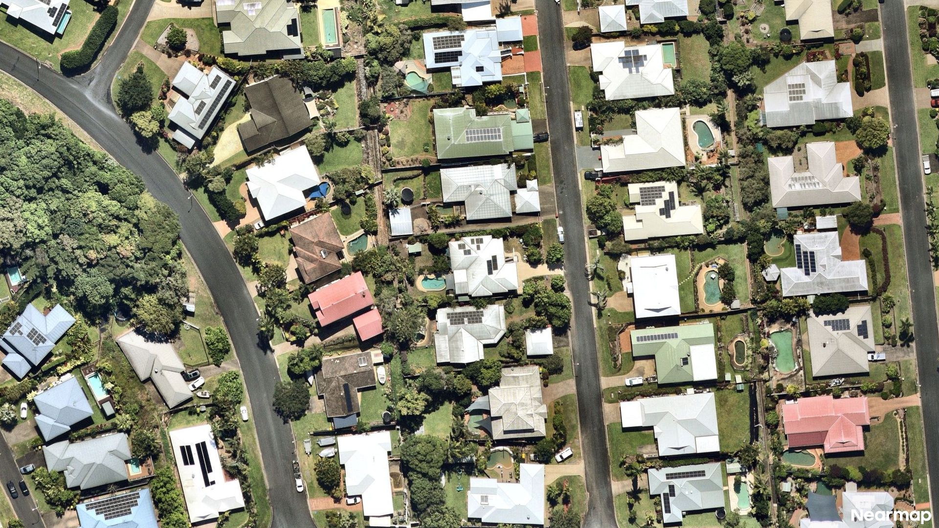 Vertical aerial view