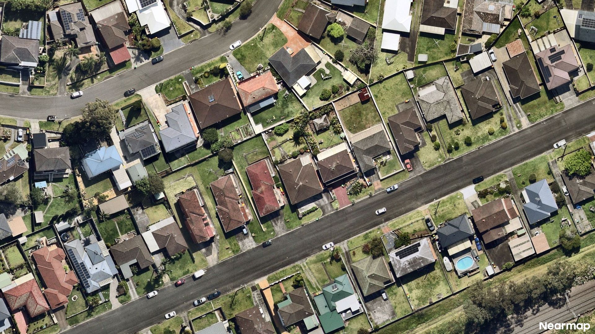 Vertical aerial view