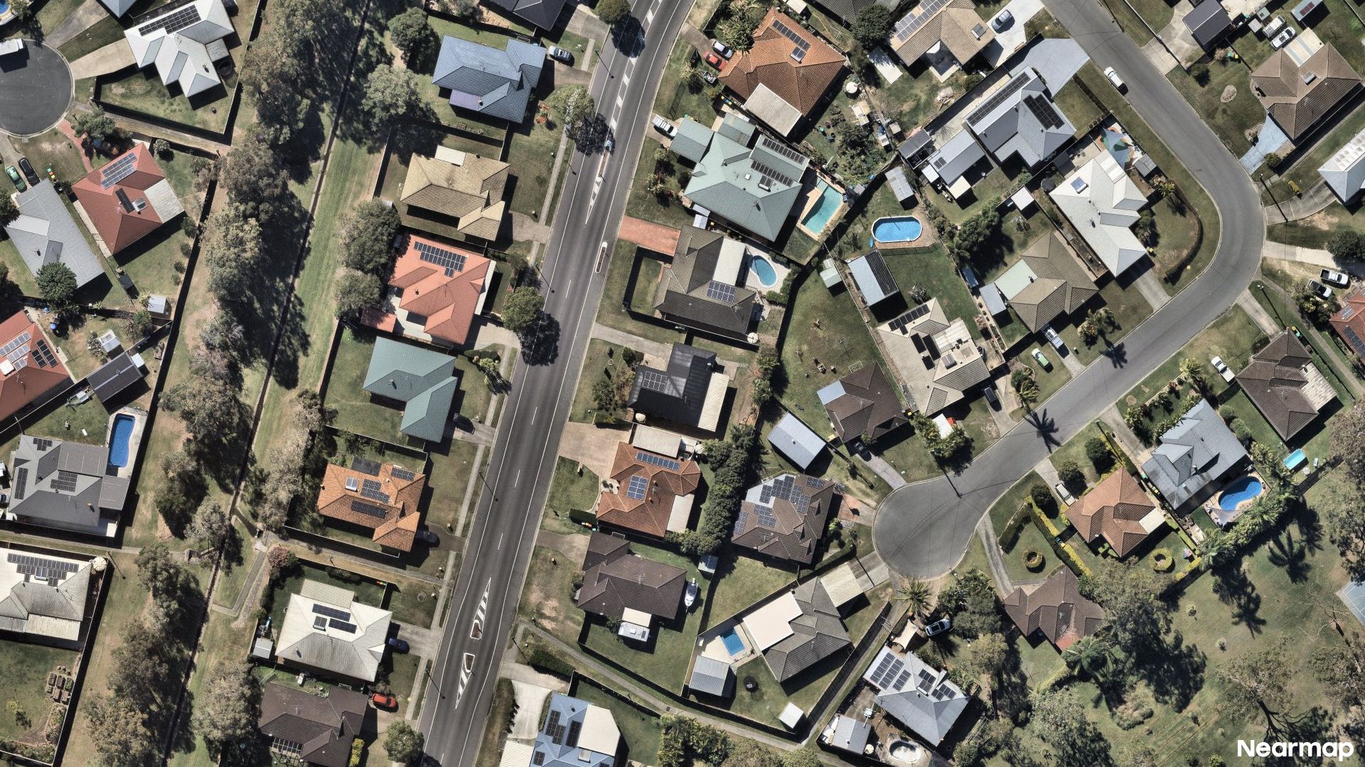 Vertical aerial view