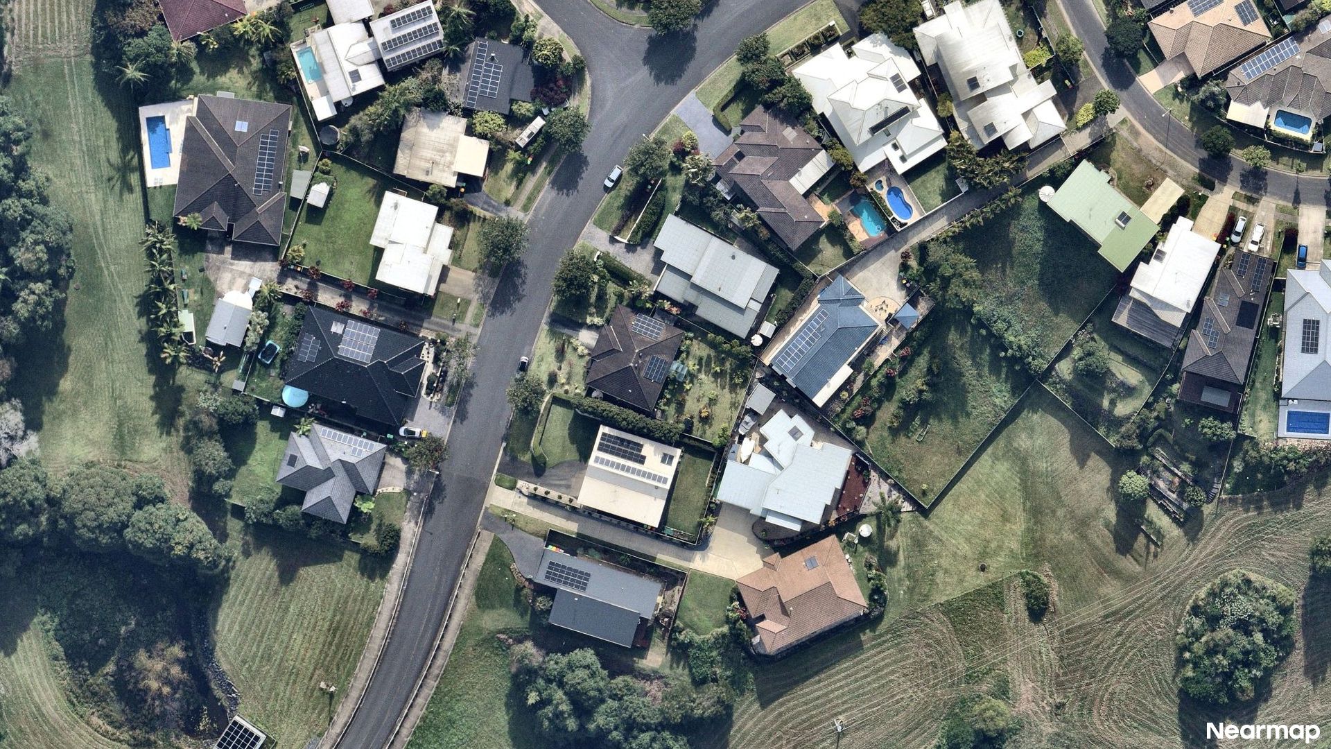 Vertical aerial view