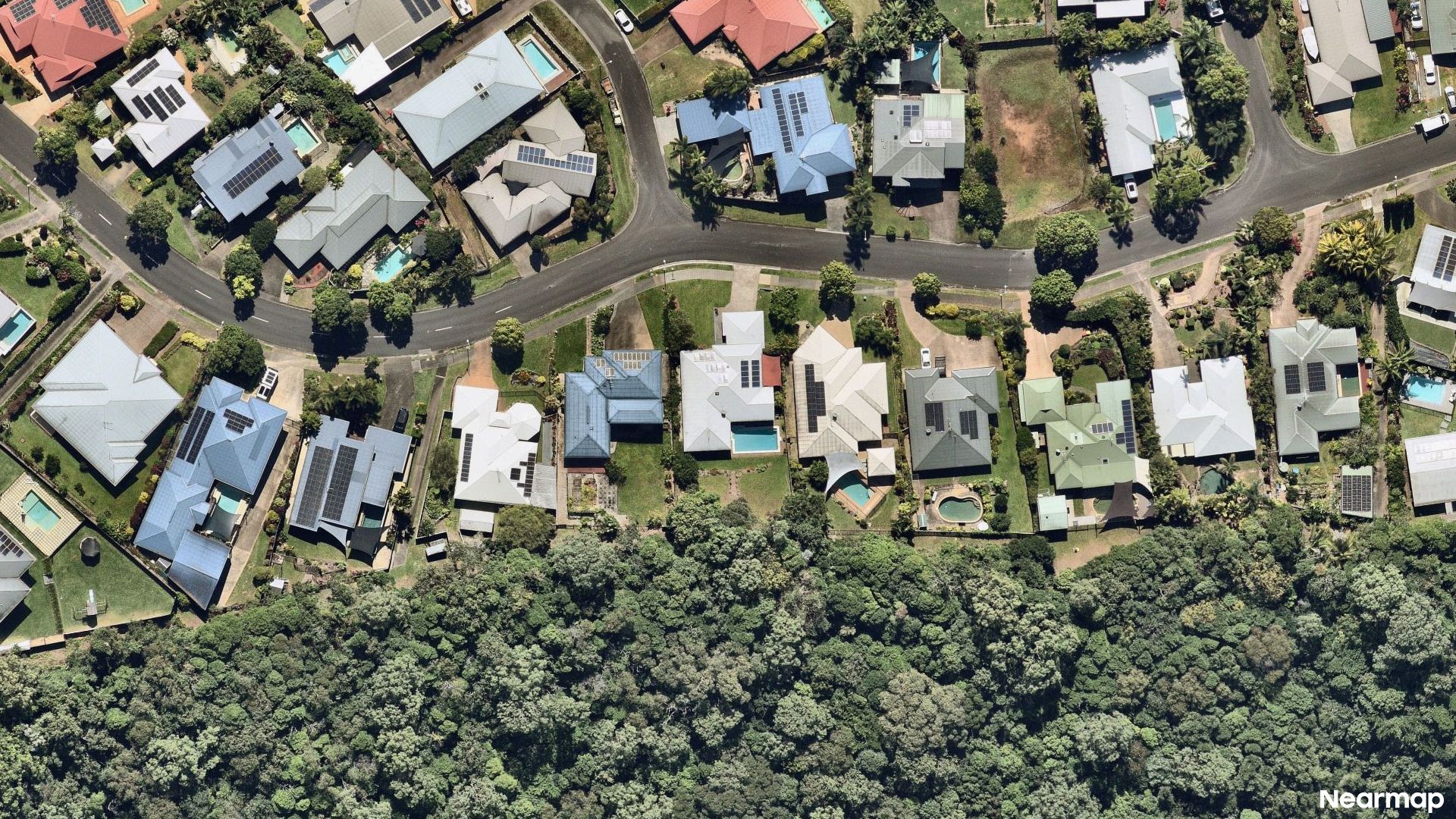Vertical aerial view