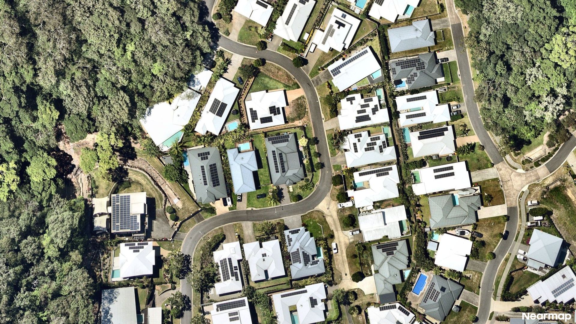 Vertical aerial view