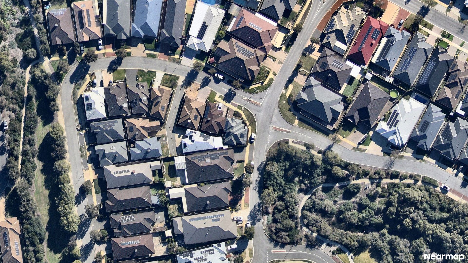 Vertical aerial view