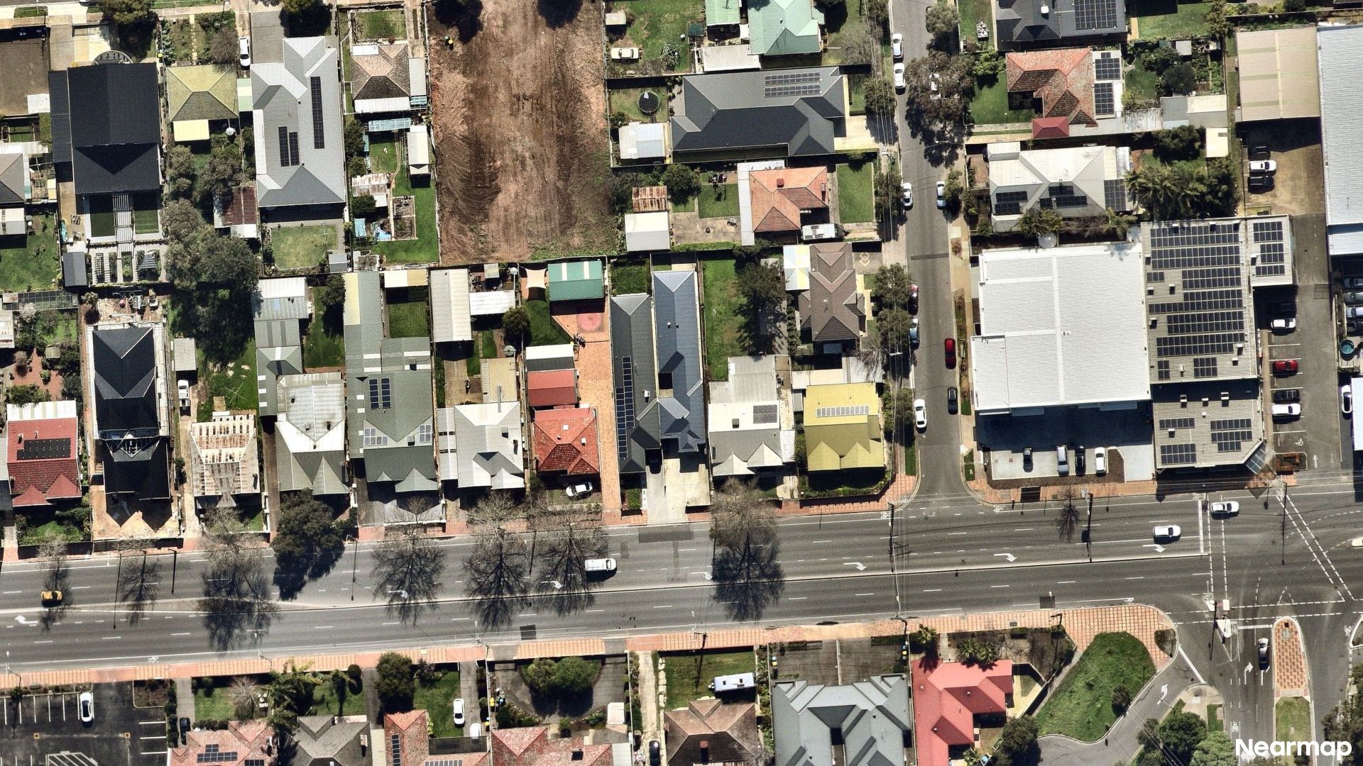Vertical aerial view