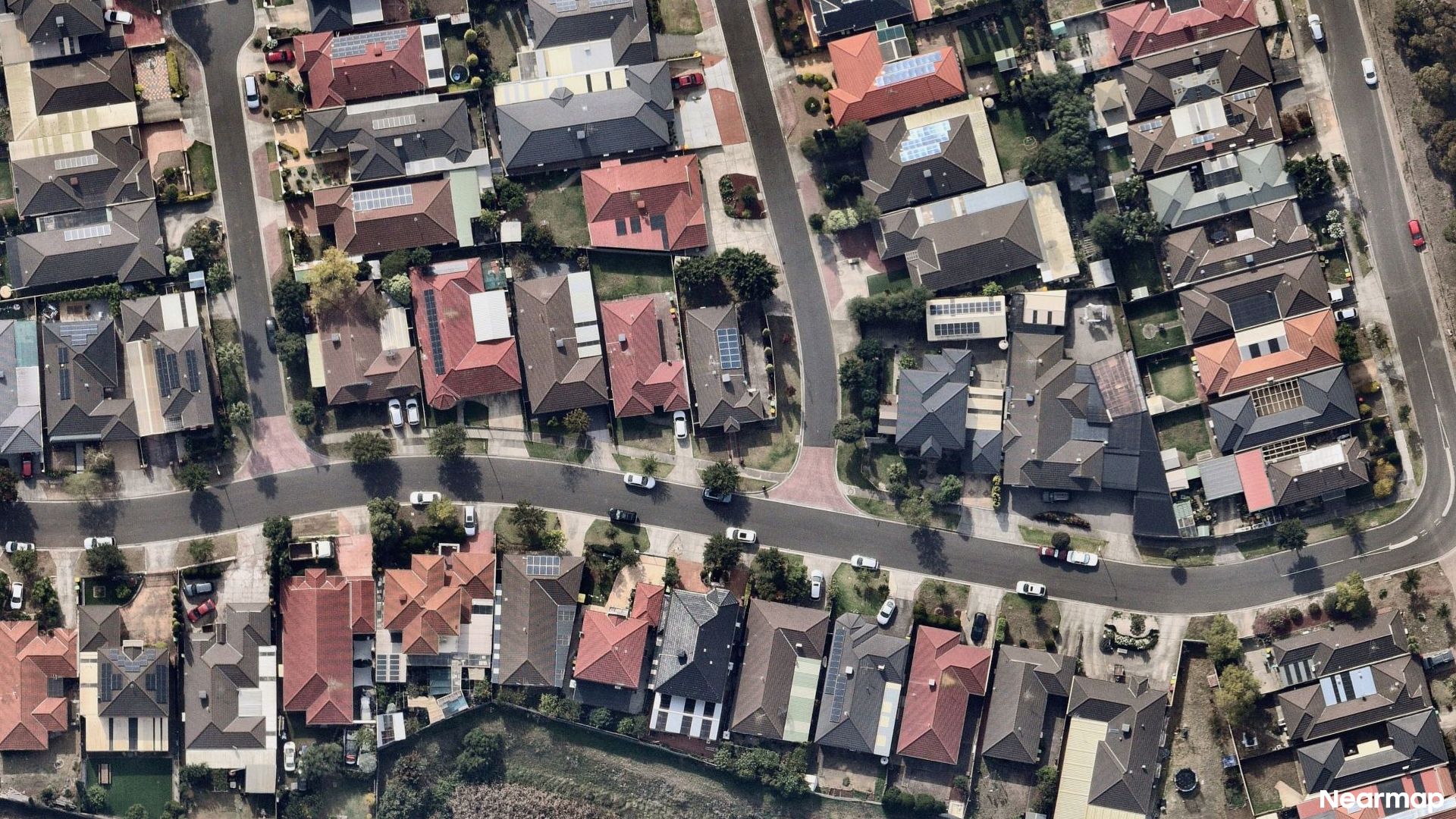 Vertical aerial view