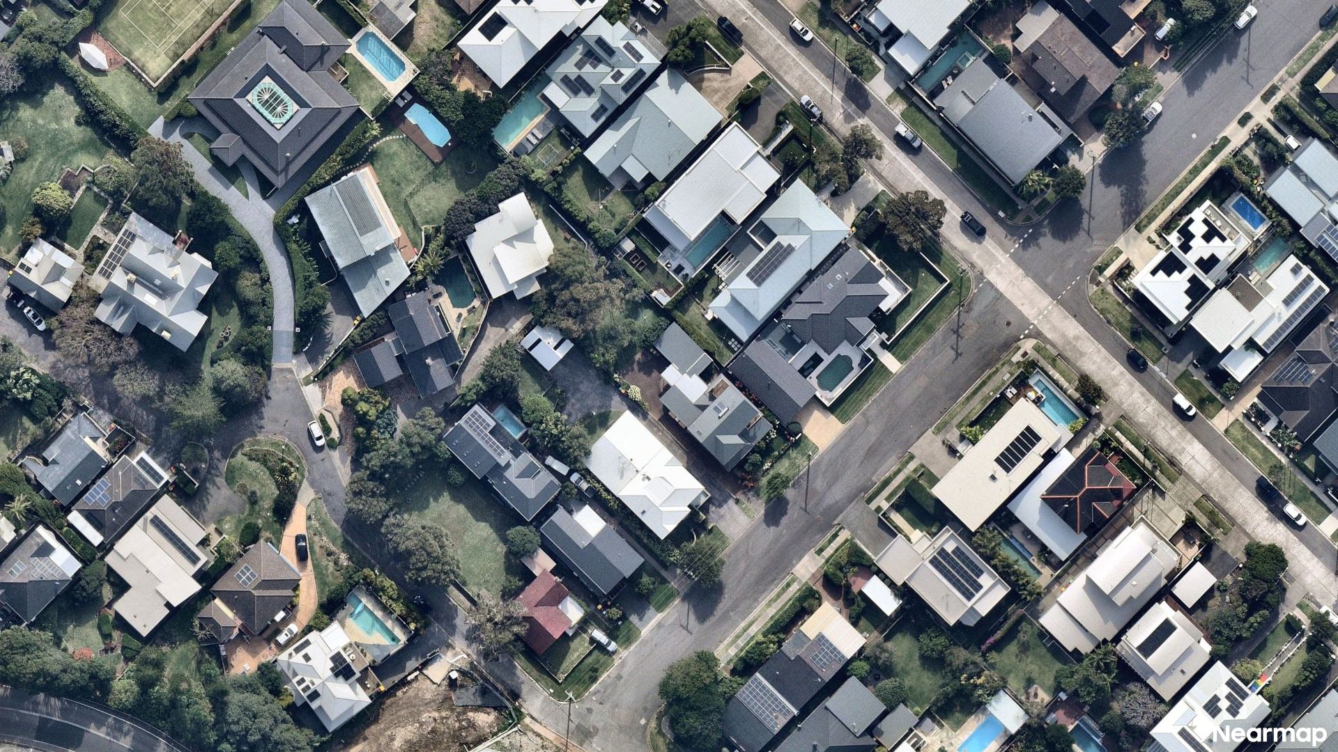 Vertical aerial view