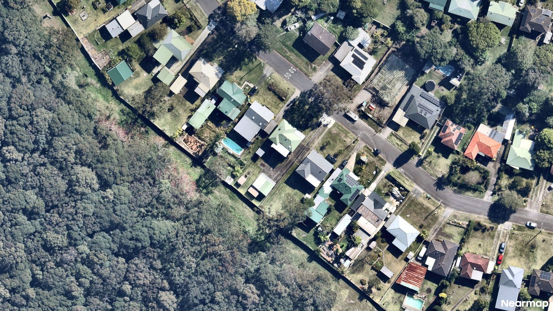 Vertical aerial view