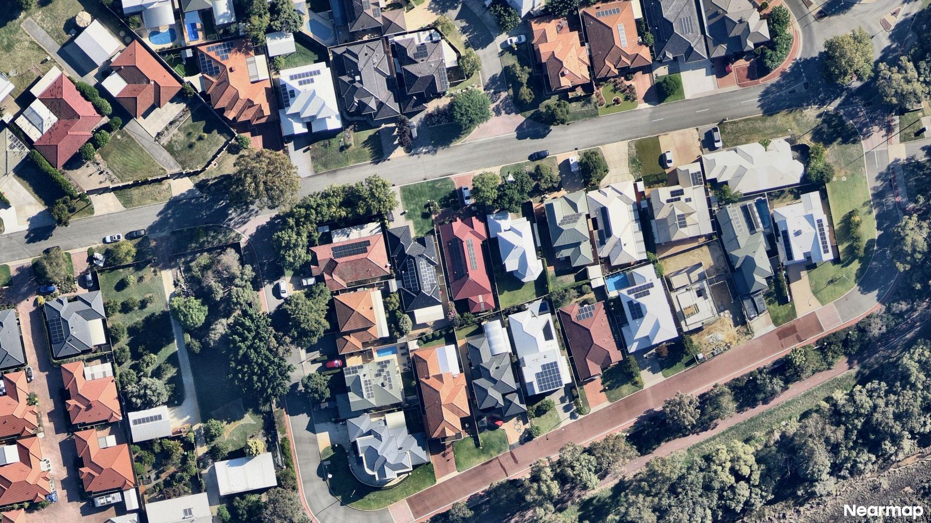 Vertical aerial view