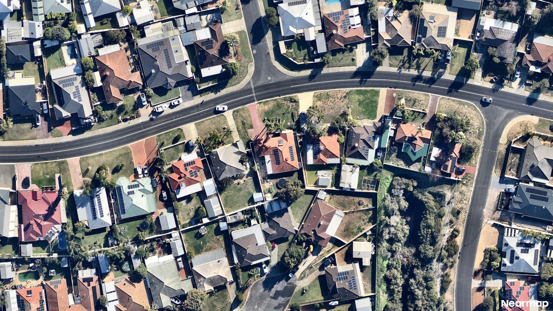 Vertical aerial view