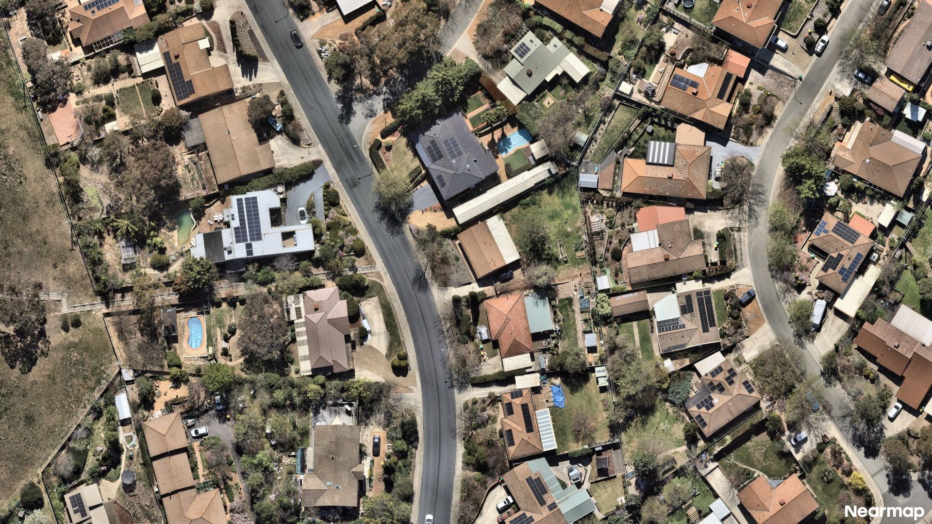 Vertical aerial view
