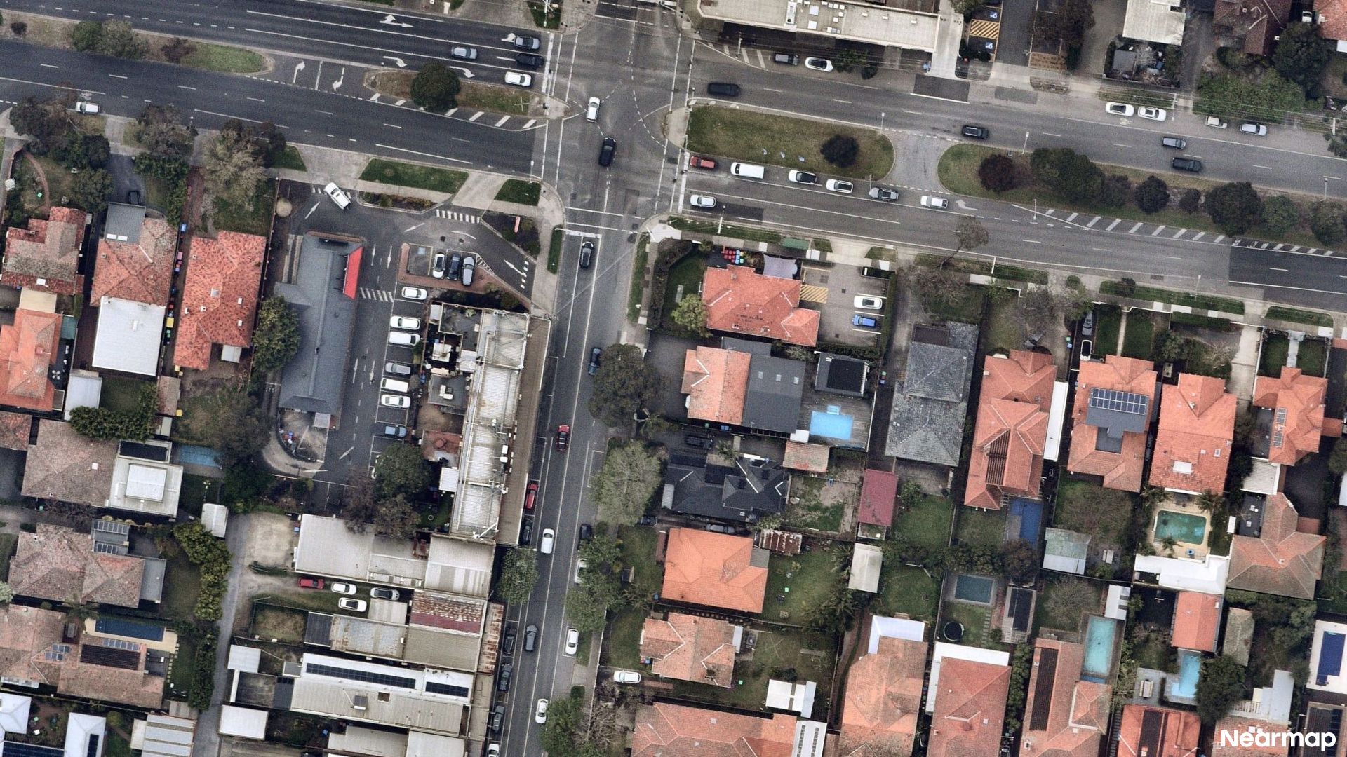 Vertical aerial view