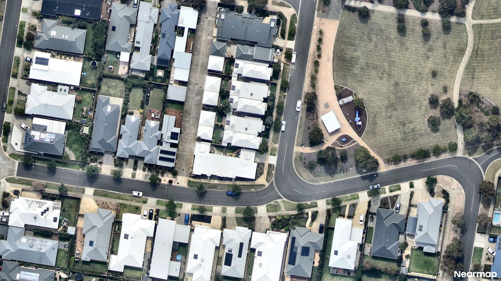 Vertical aerial view