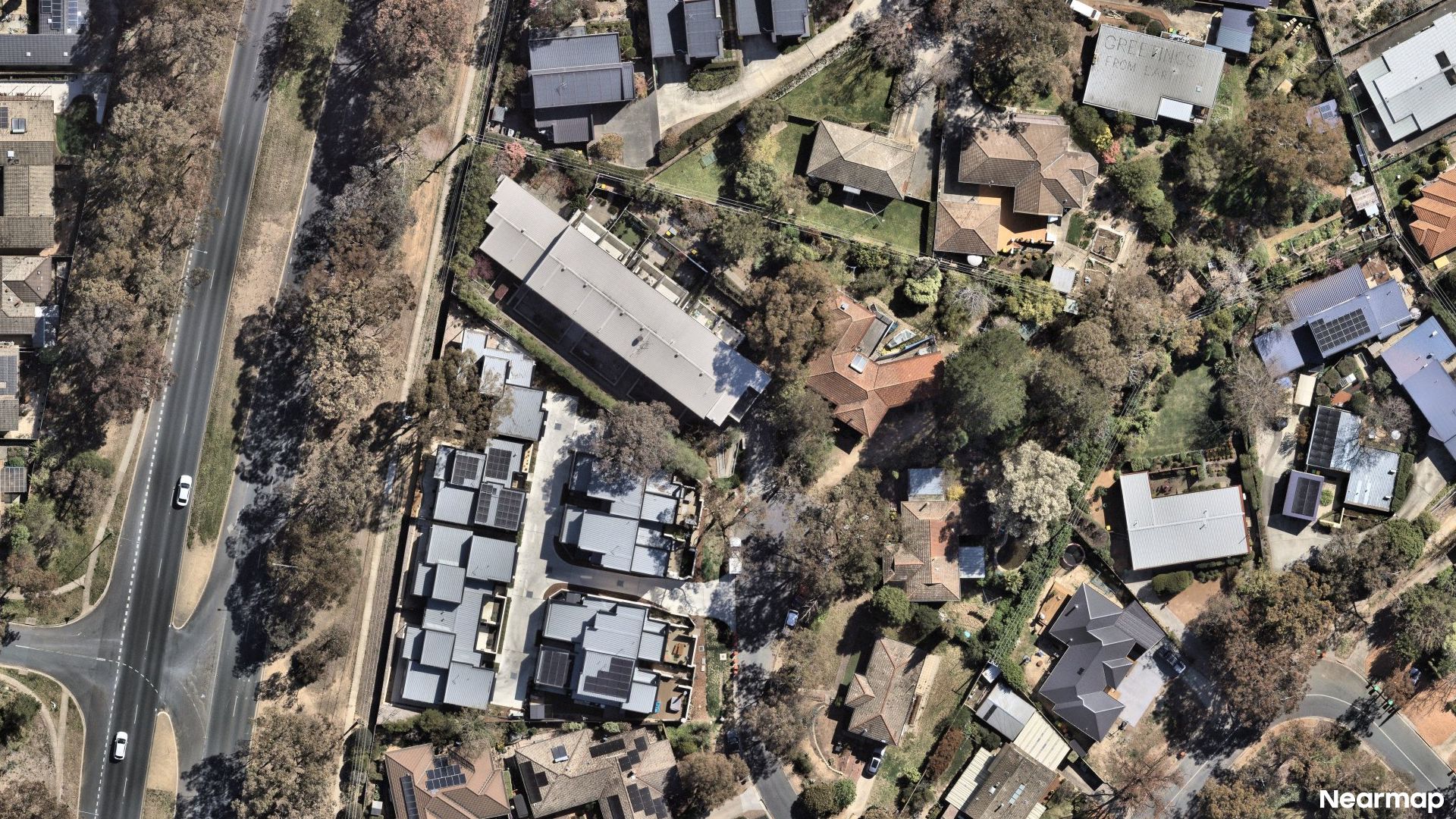 Vertical aerial view