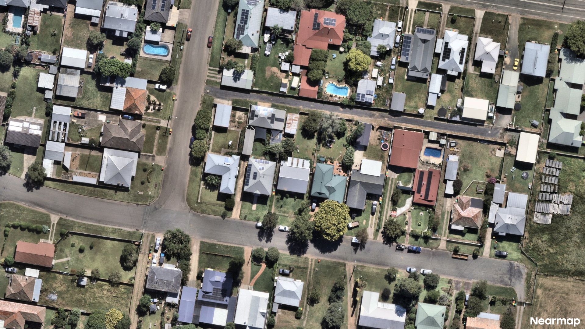 Vertical aerial view