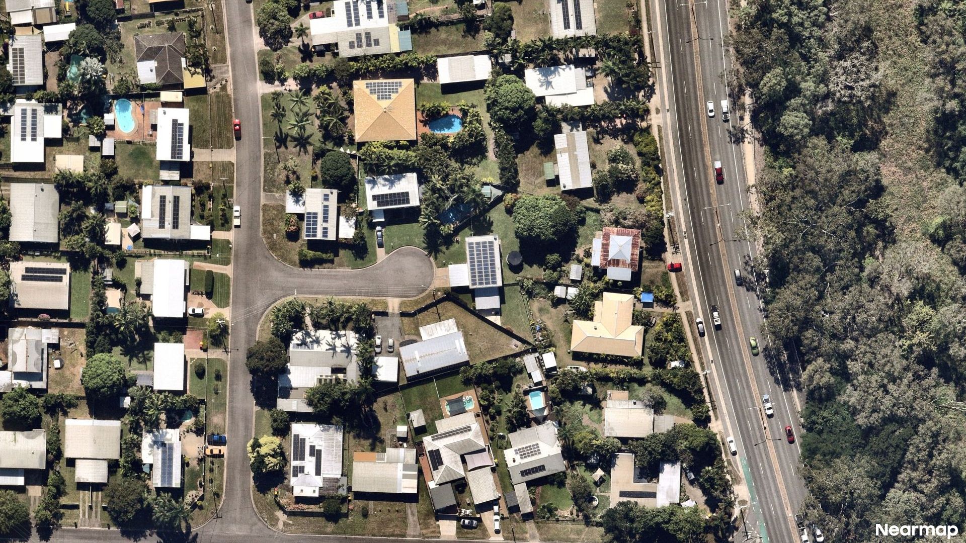 Vertical aerial view