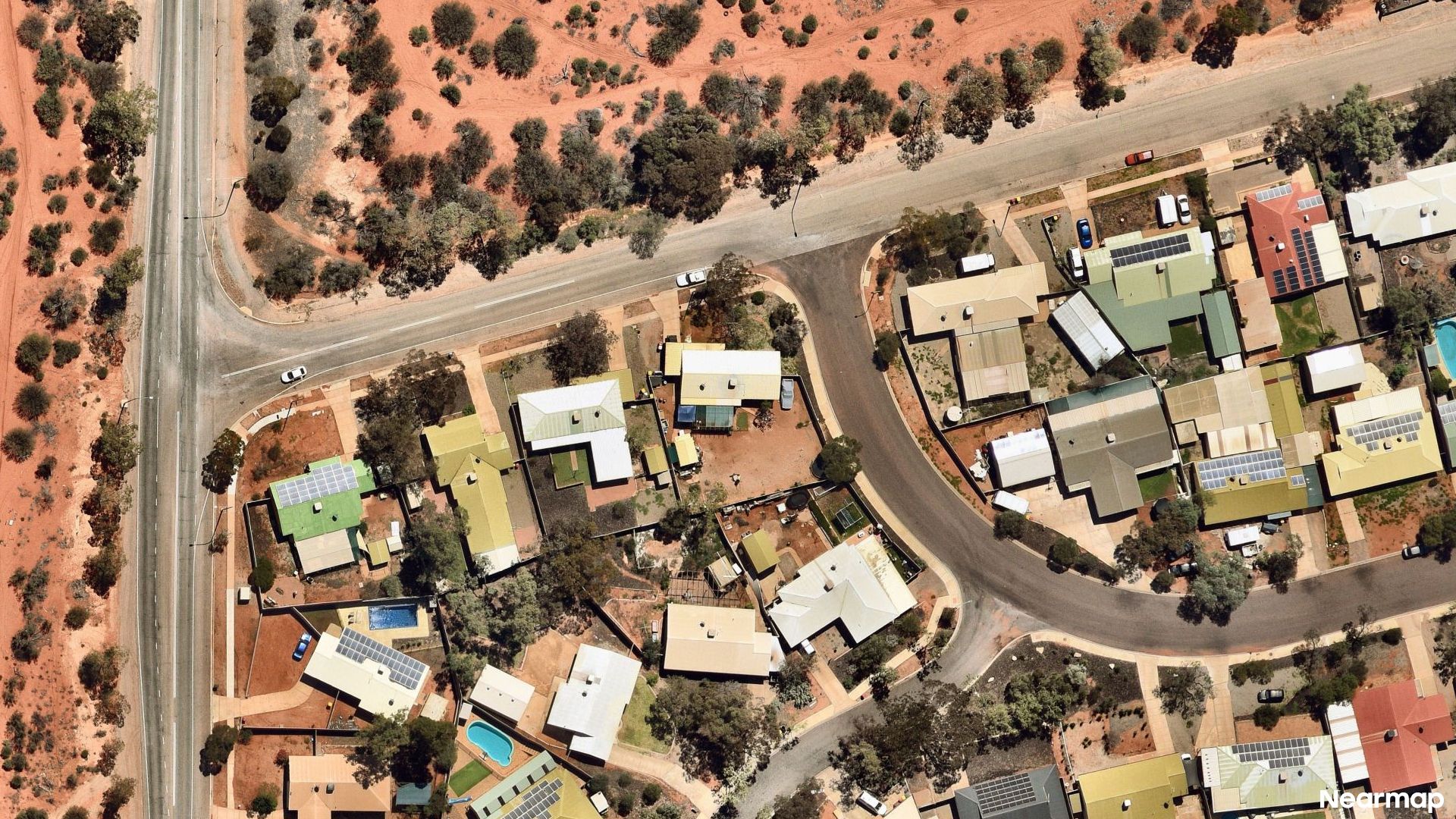 Vertical aerial view