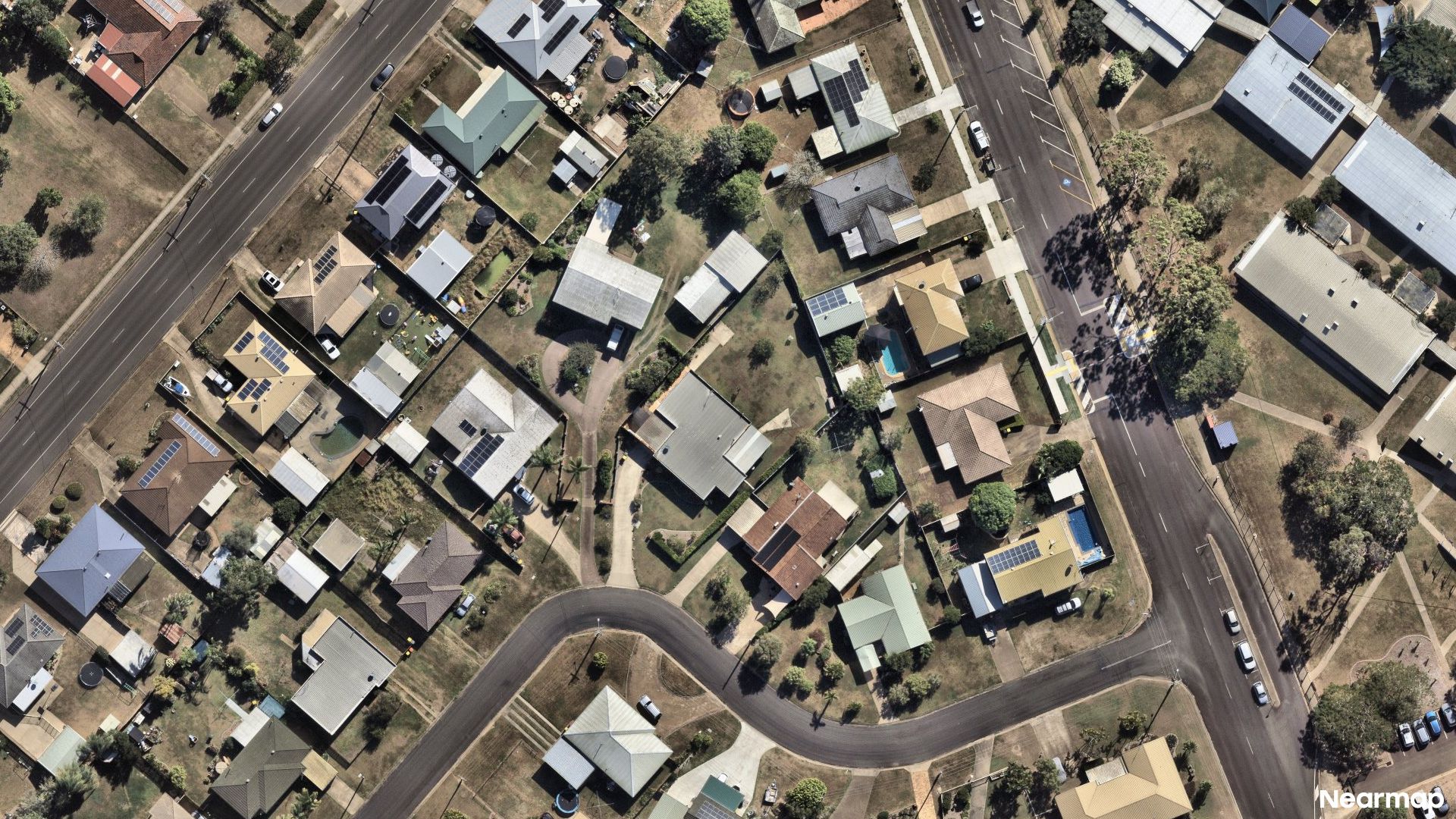 Vertical aerial view
