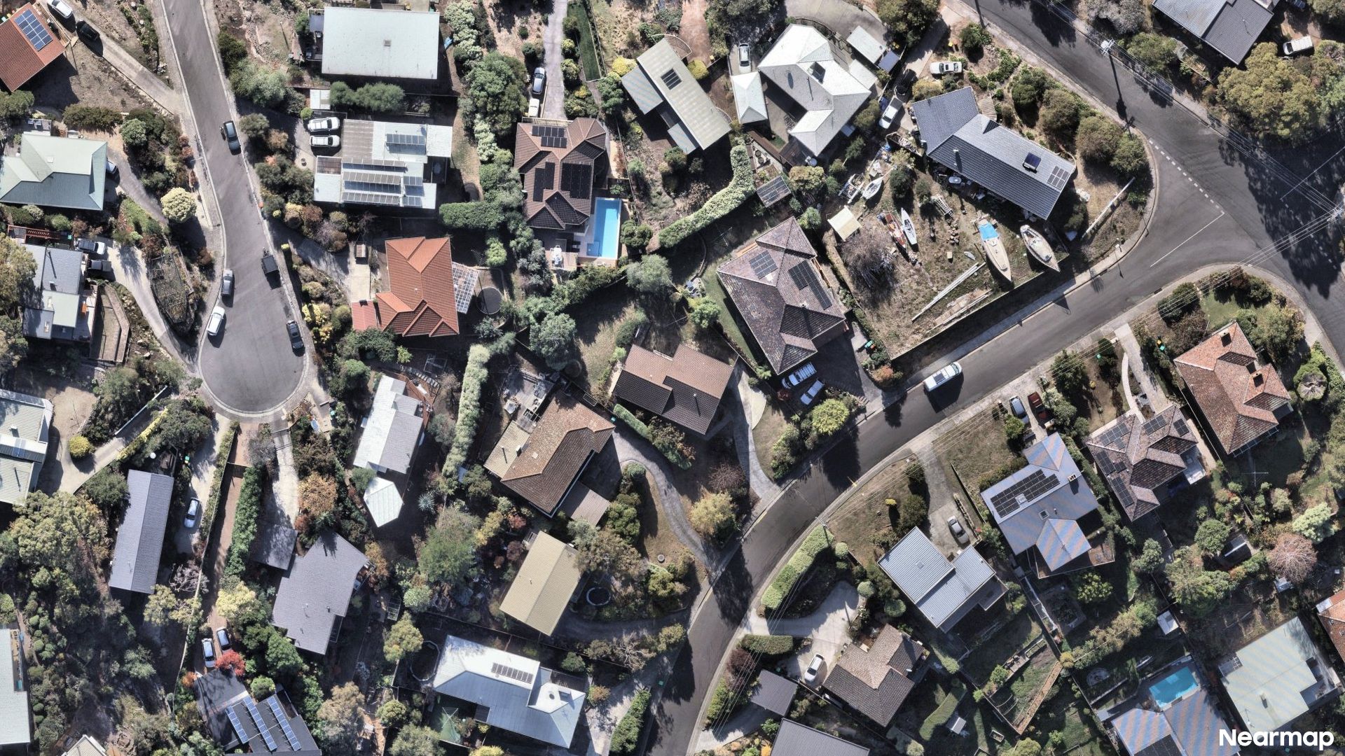 Vertical aerial view