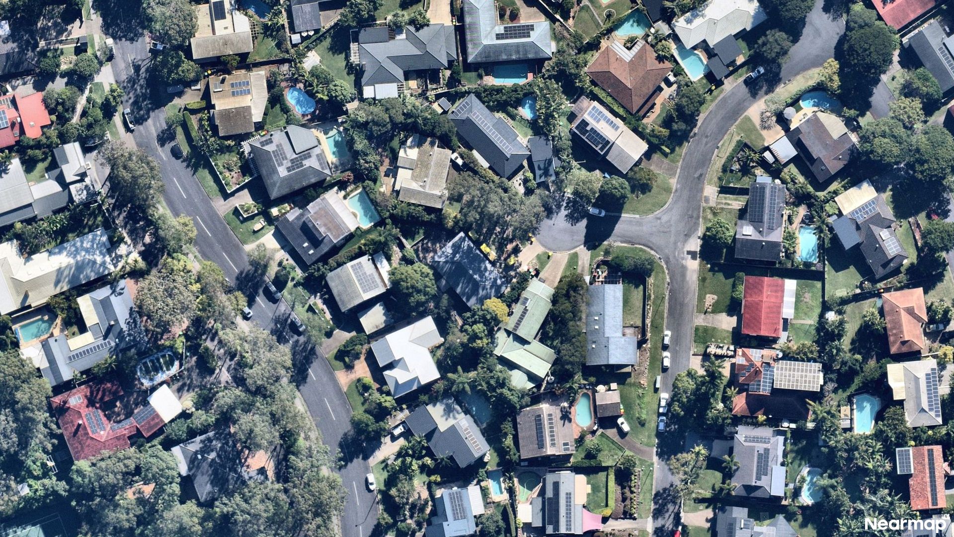 Vertical aerial view