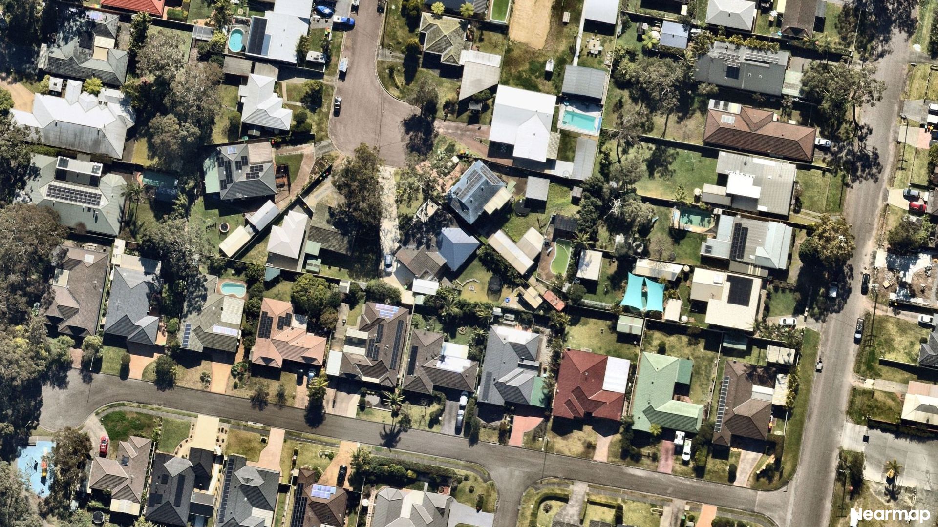 Vertical aerial view
