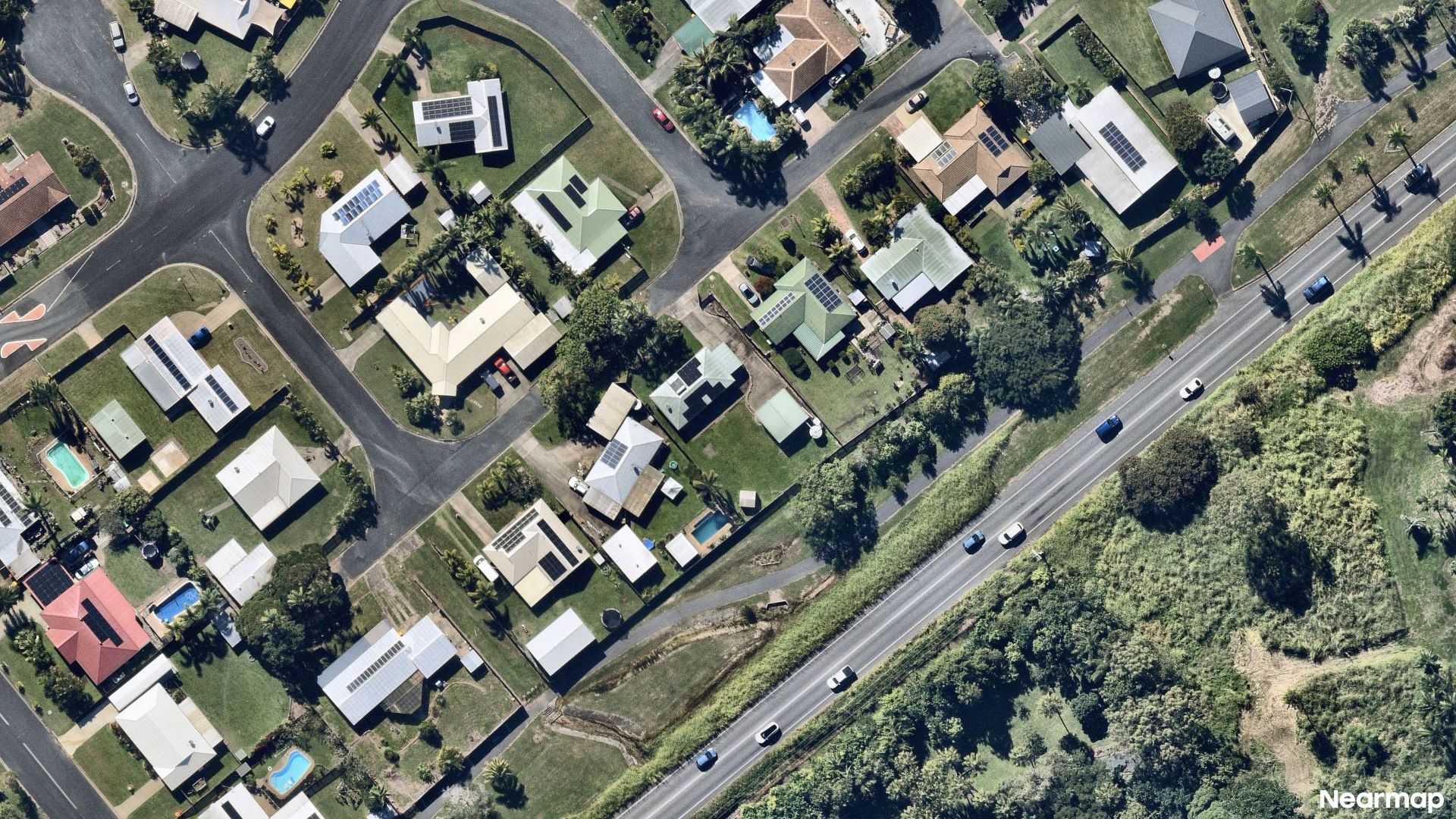 Vertical aerial view