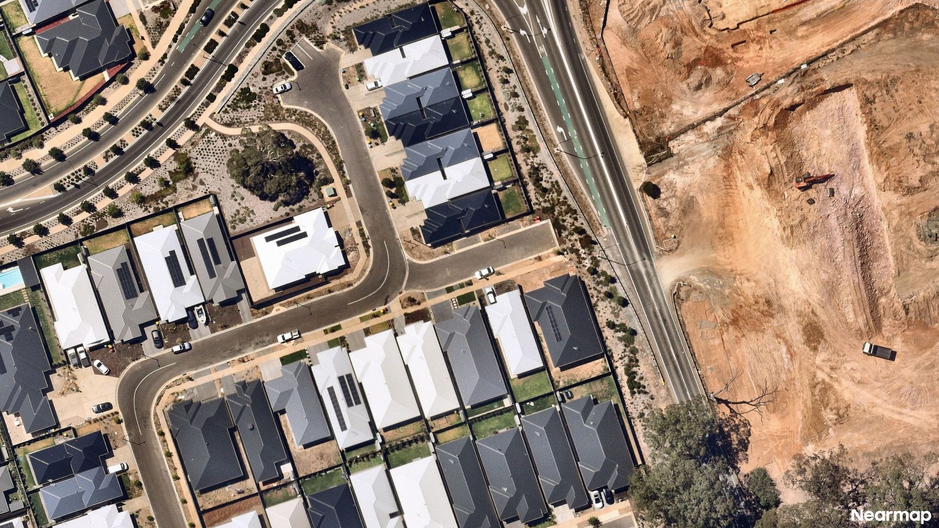 Vertical aerial view