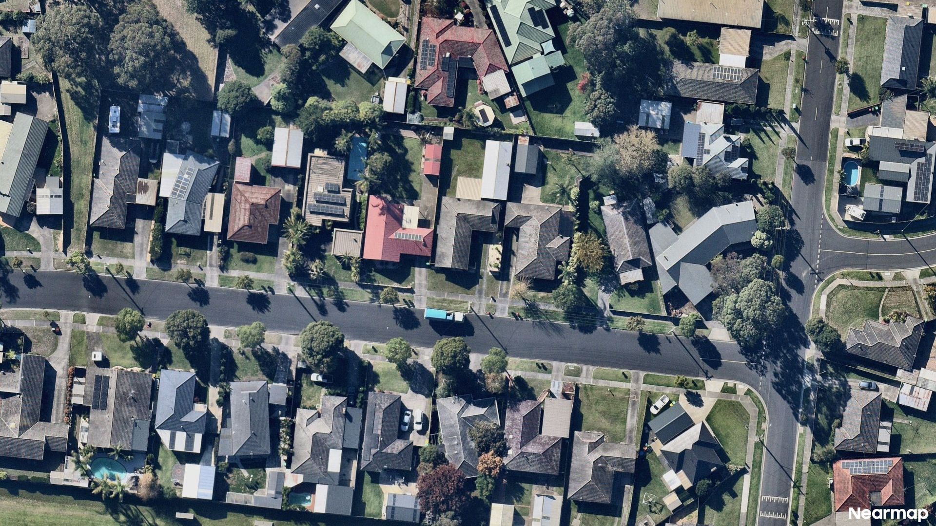 Vertical aerial view