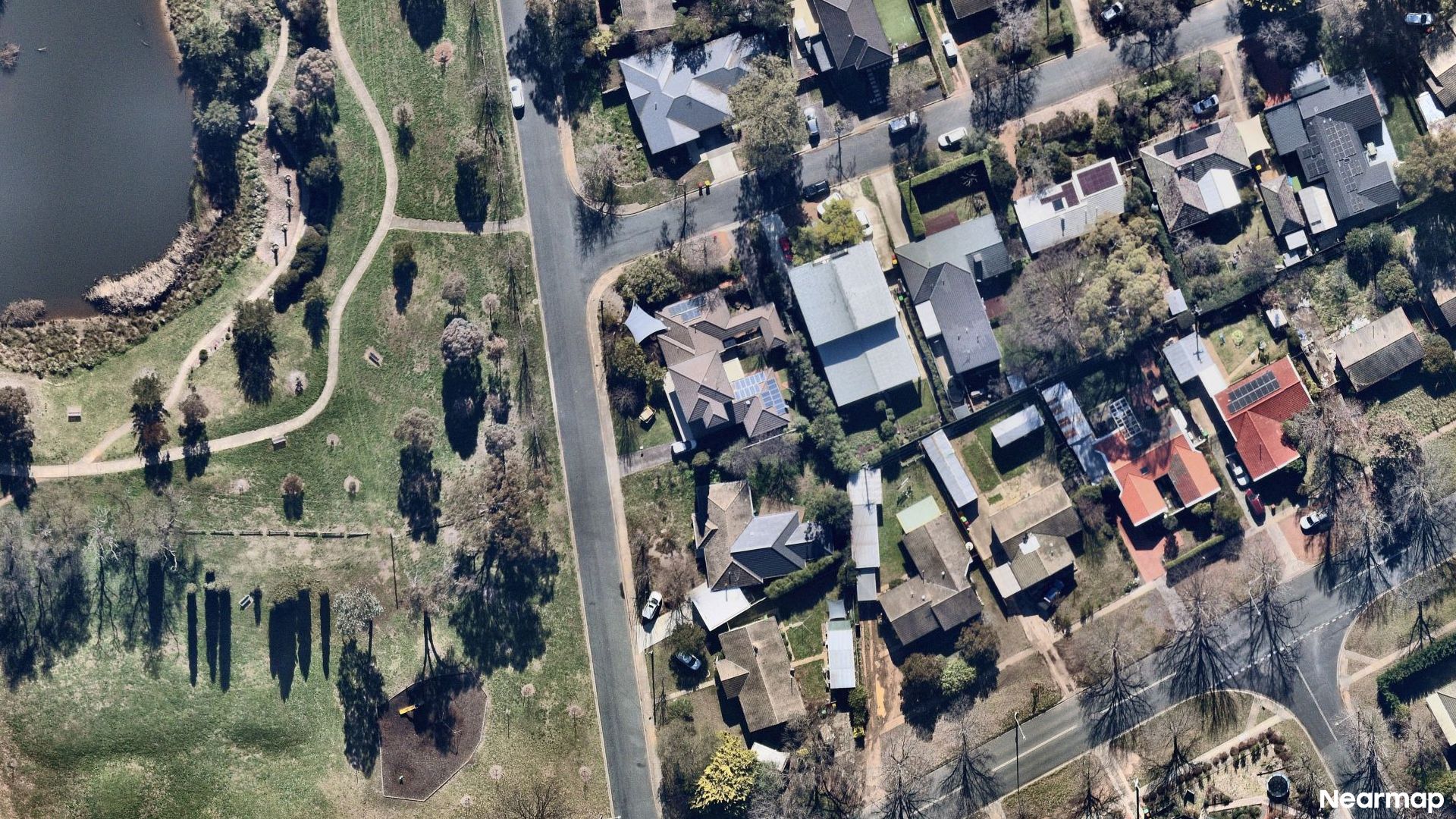 Vertical aerial view