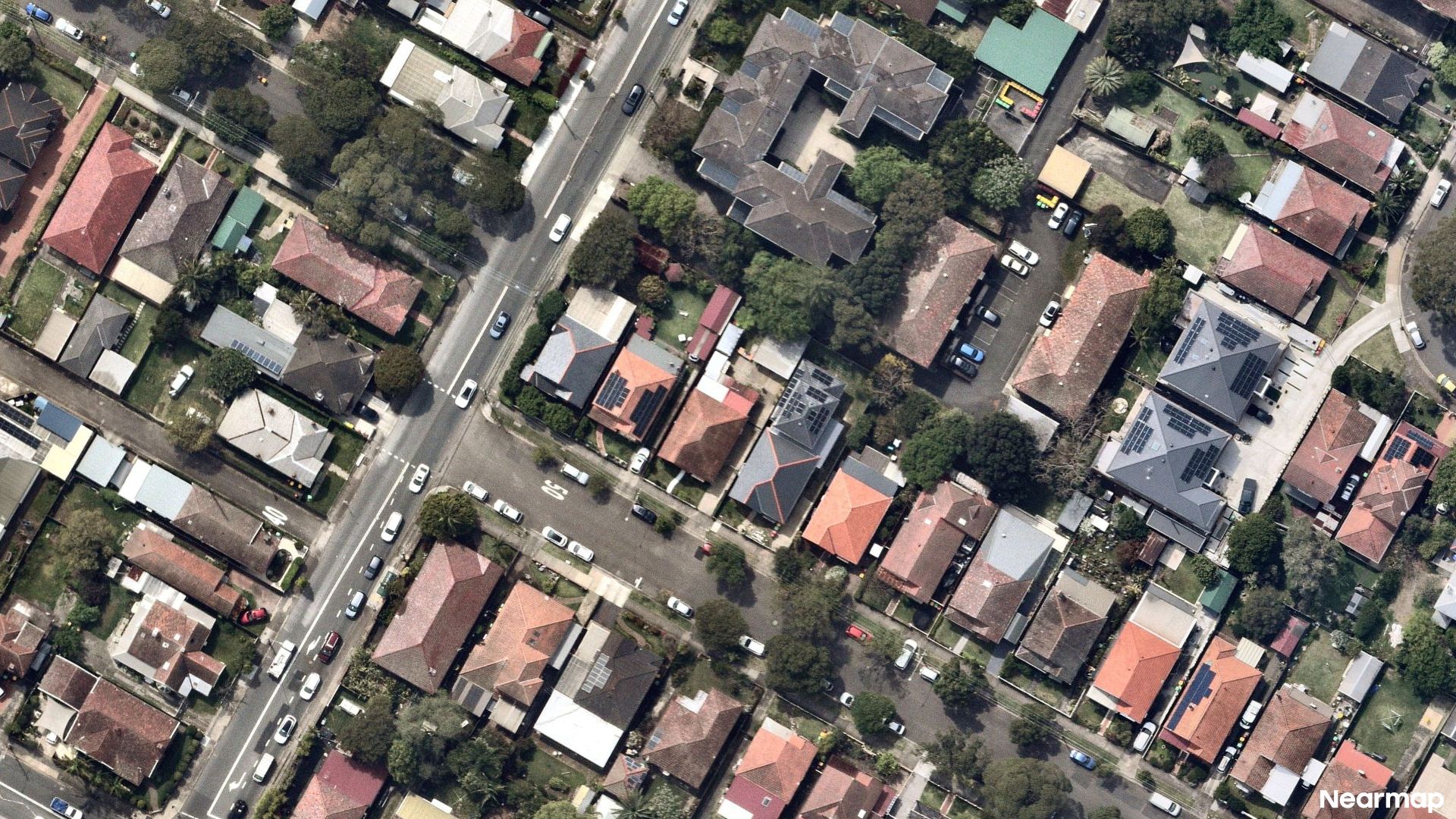 Vertical aerial view