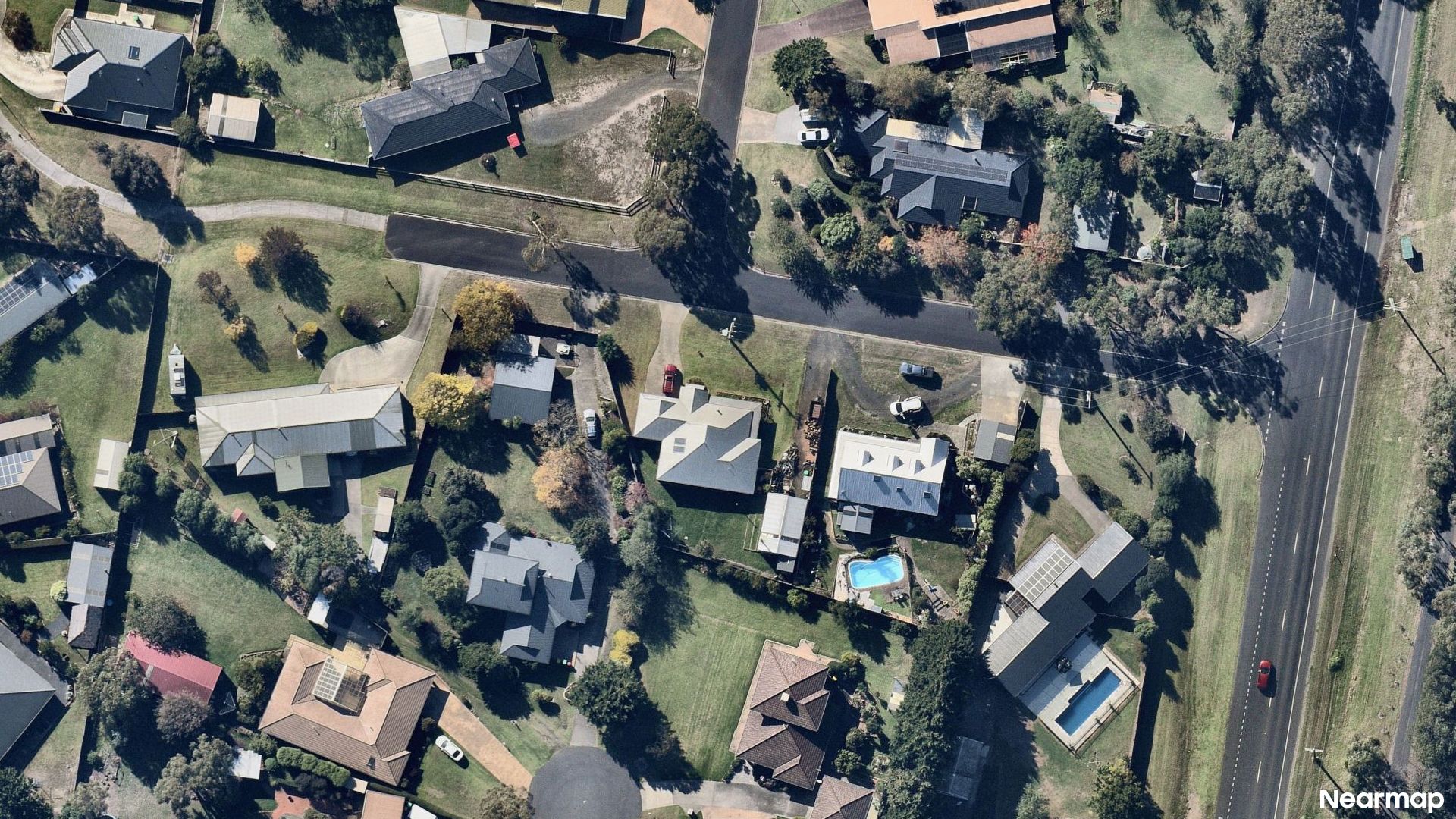Vertical aerial view