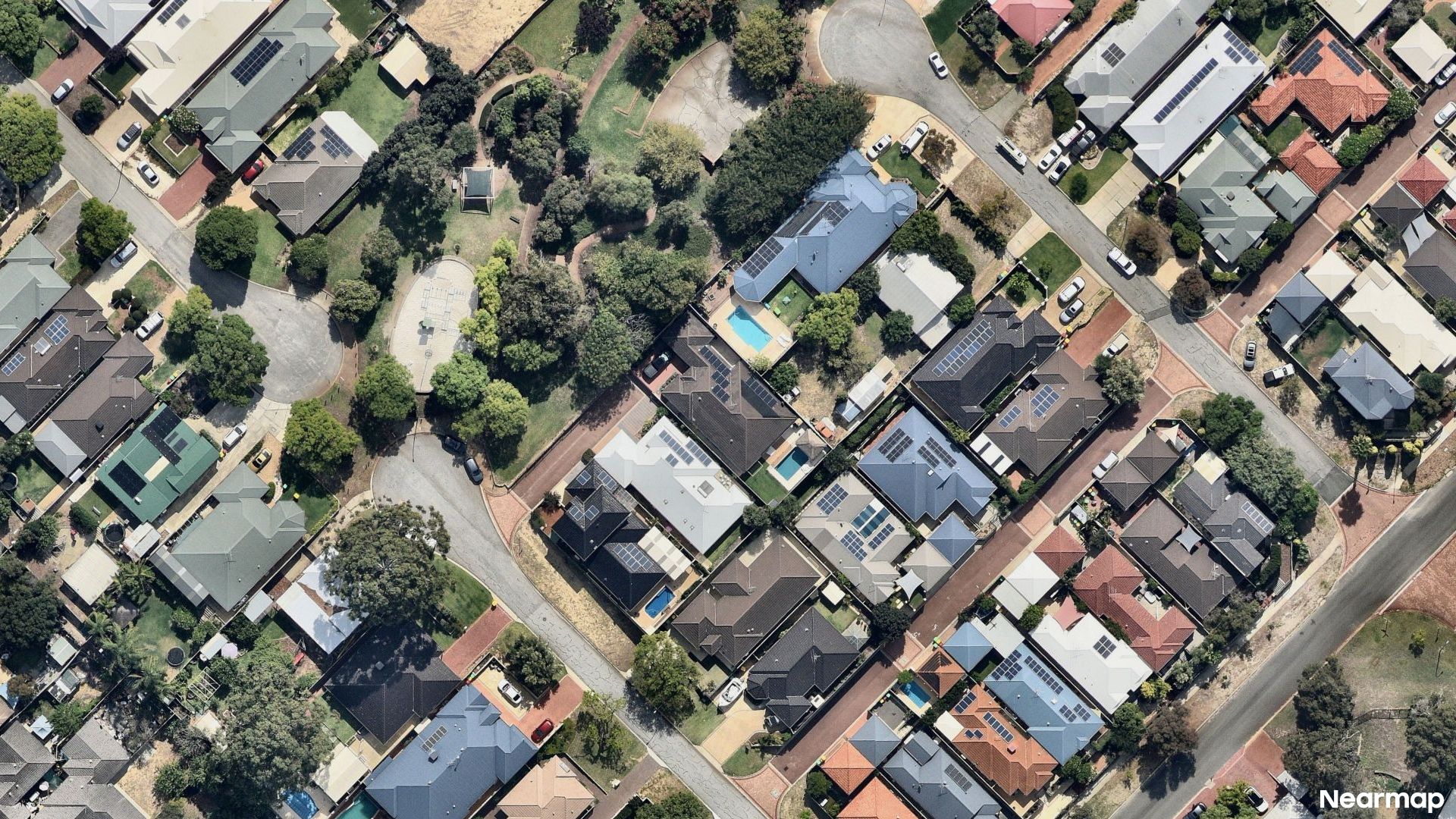 Vertical aerial view