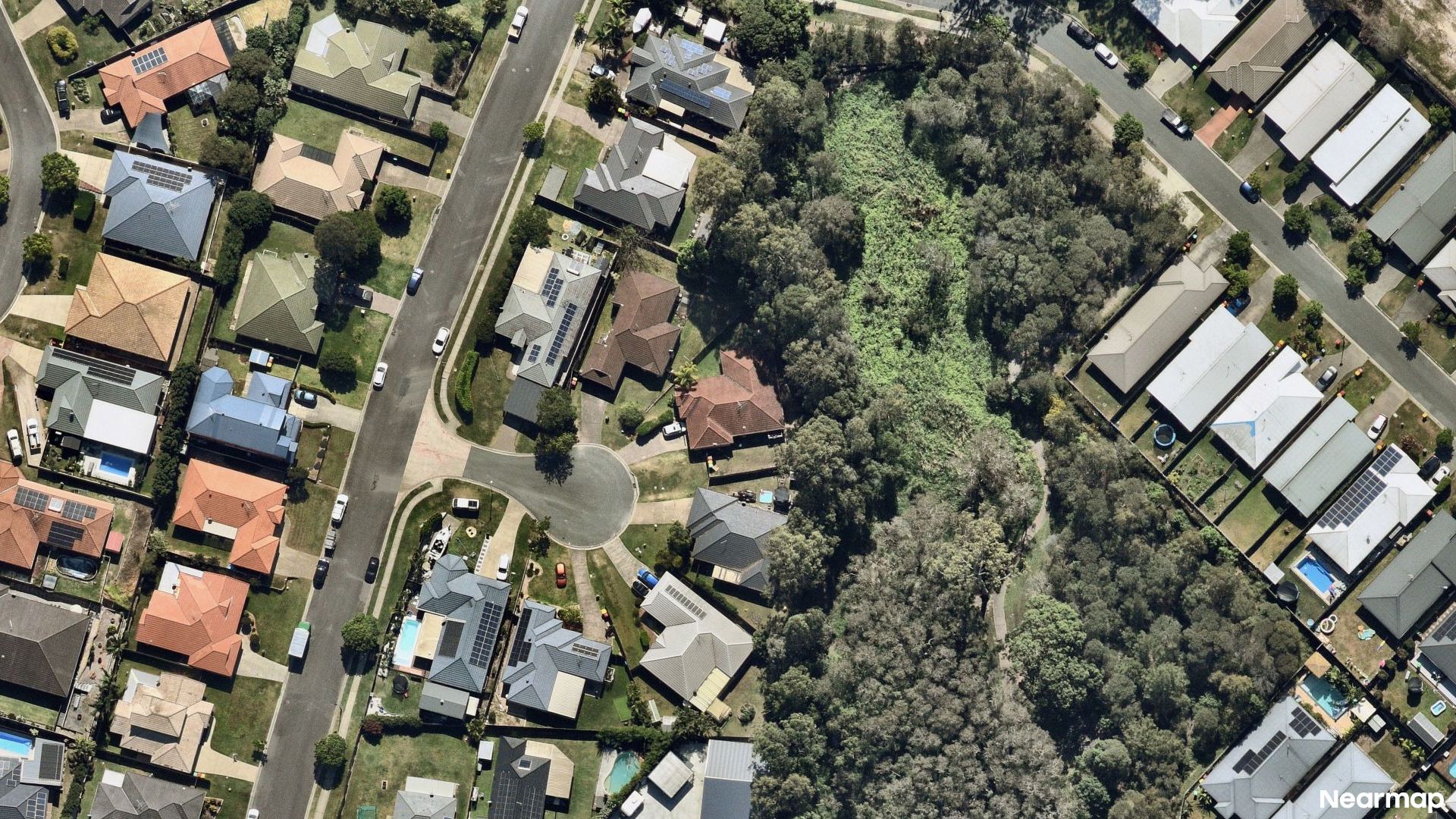 Vertical aerial view