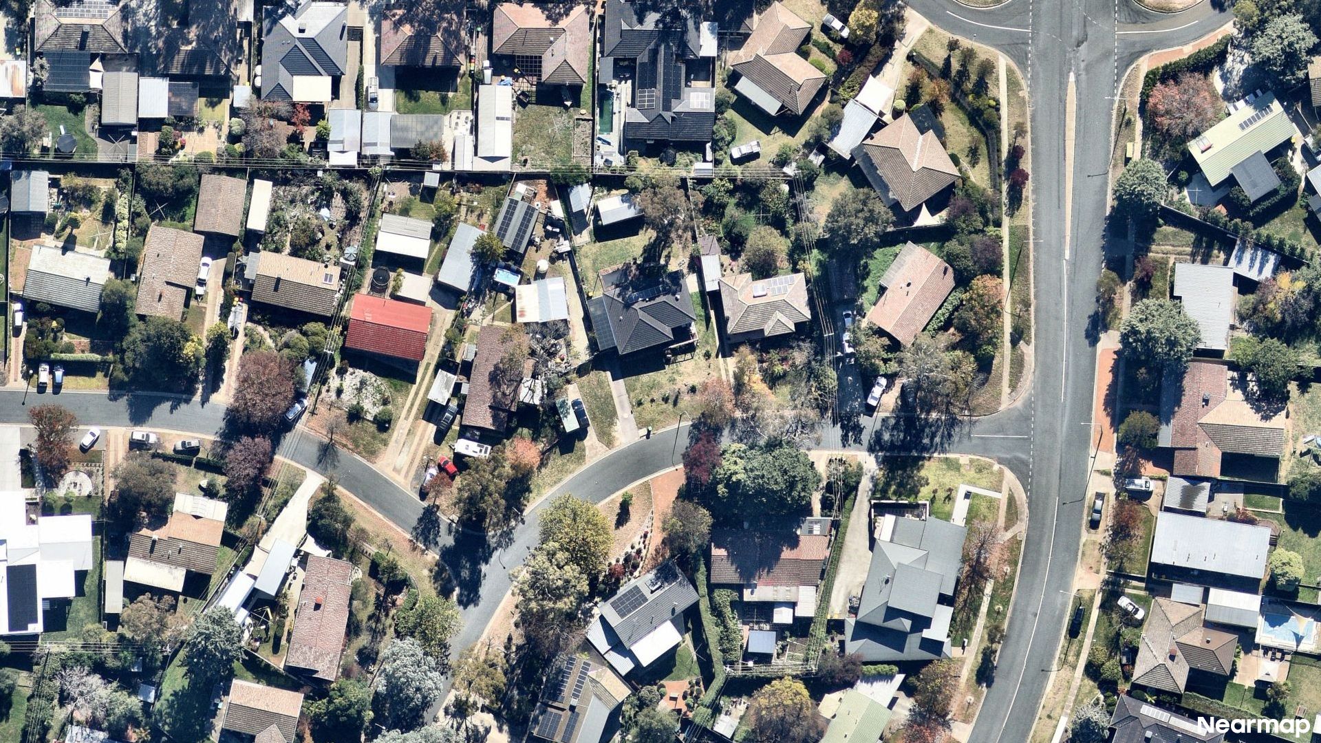 Vertical aerial view