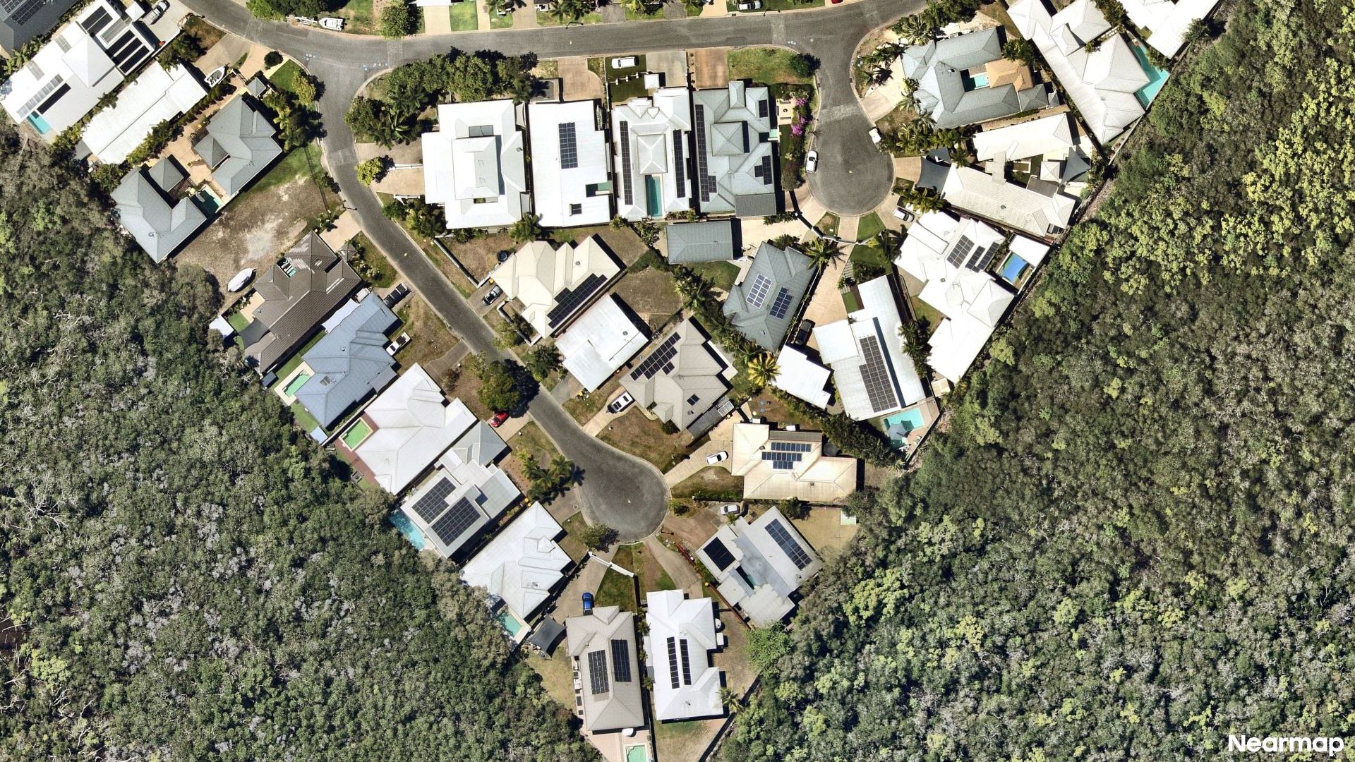 Vertical aerial view