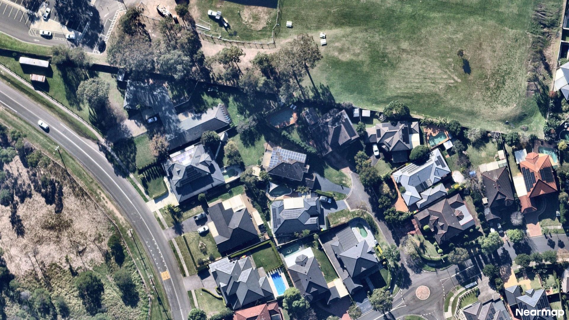 Vertical aerial view