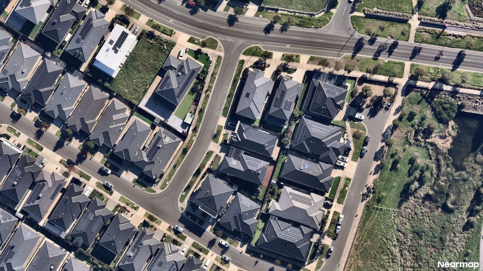 Vertical aerial view
