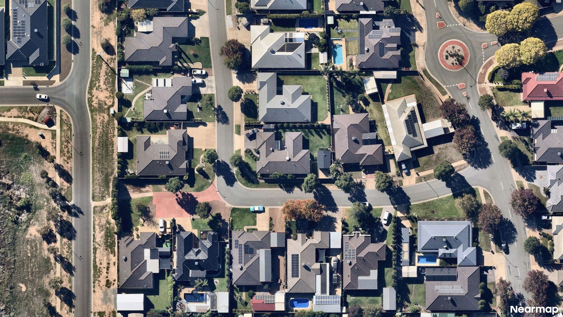 Vertical aerial view