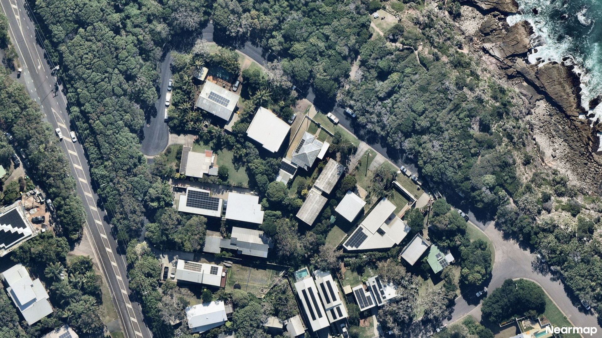 Vertical aerial view